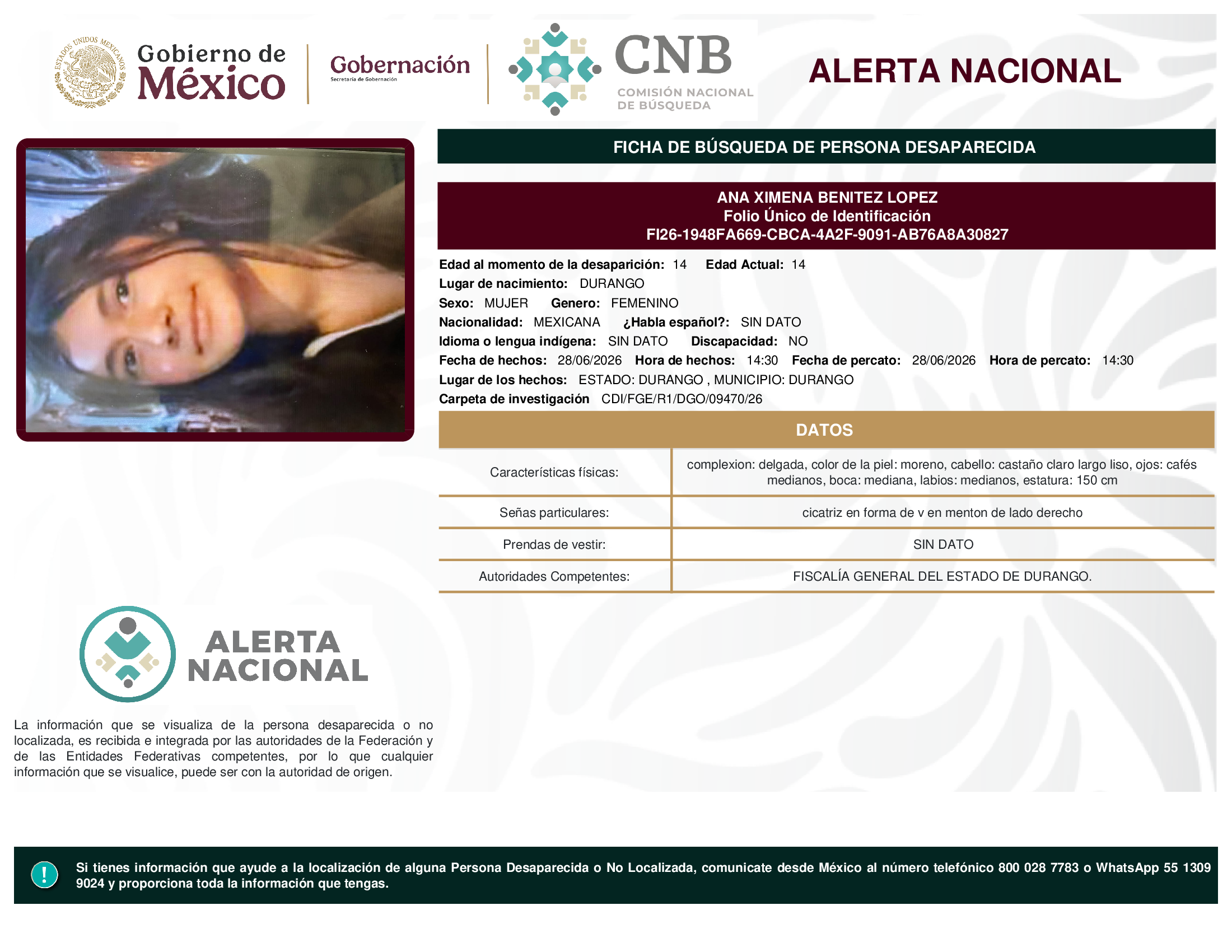 ANA XIMENA BENITEZ LOPEZ
