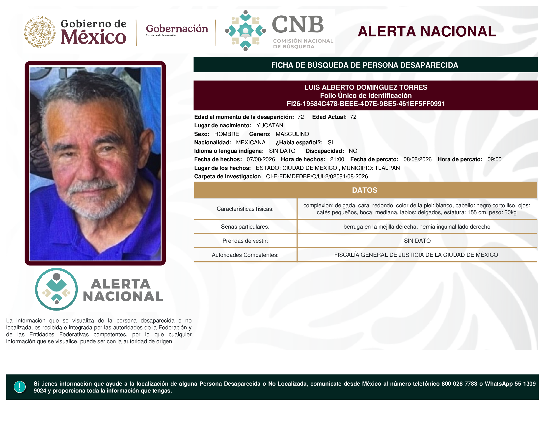 LUIS ALBERTO DOMINGUEZ TORRES