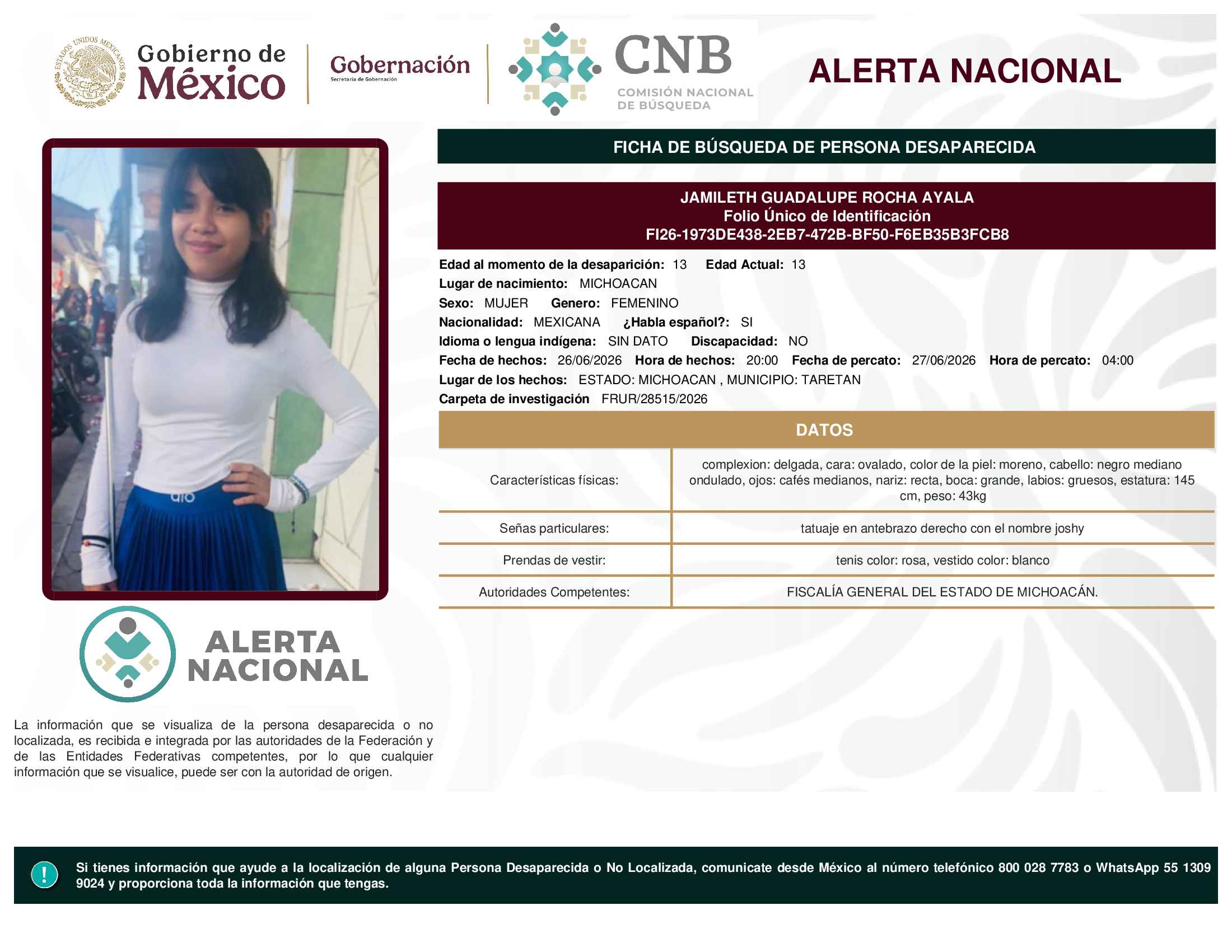 JAMILETH GUADALUPE ROCHA AYALA