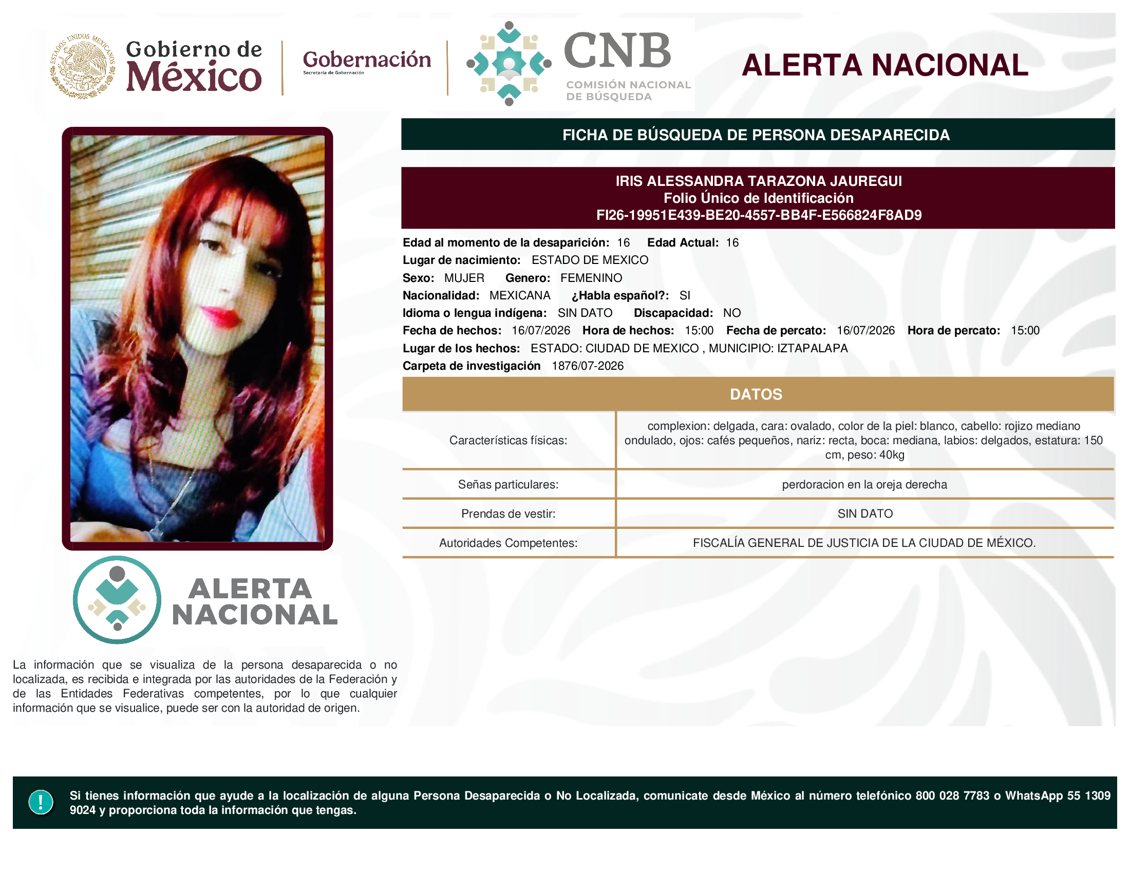 IRIS ALESSANDRA TARAZONA JAUREGUI