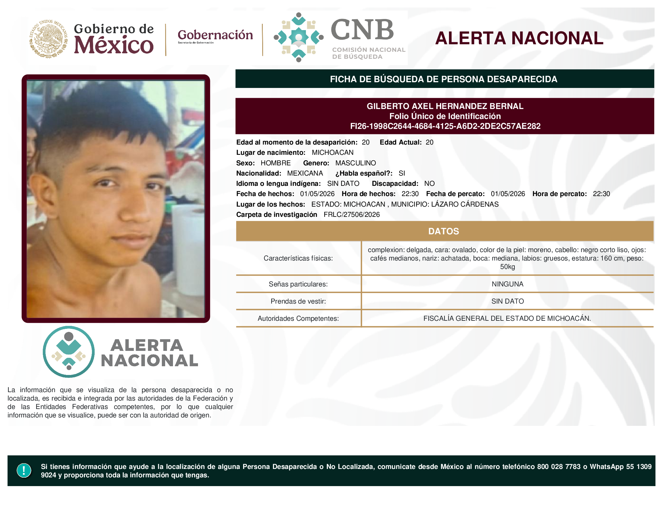 GILBERTO AXEL HERNANDEZ BERNAL