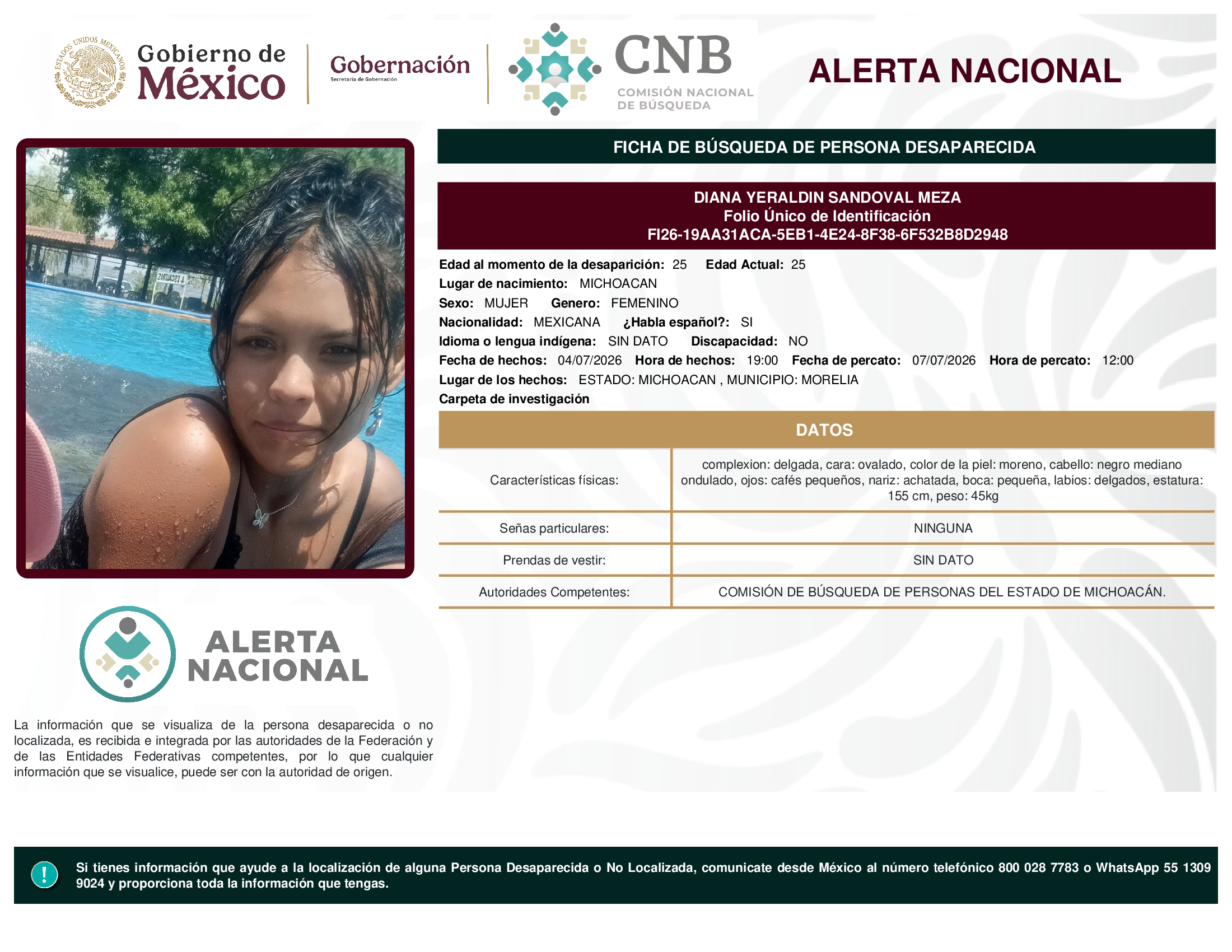 DIANA YERALDIN SANDOVAL MEZA