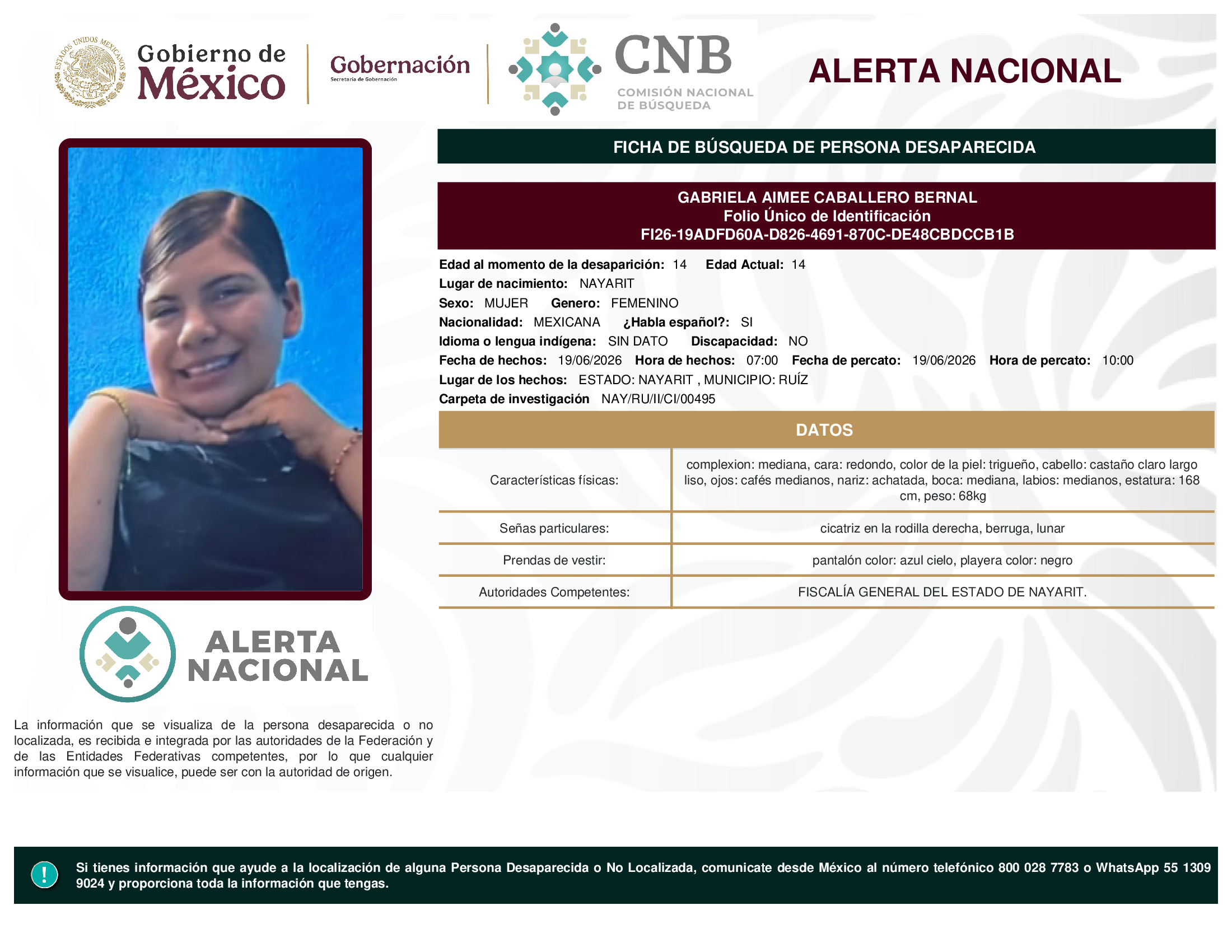 GABRIELA AIMEE CABALLERO BERNAL