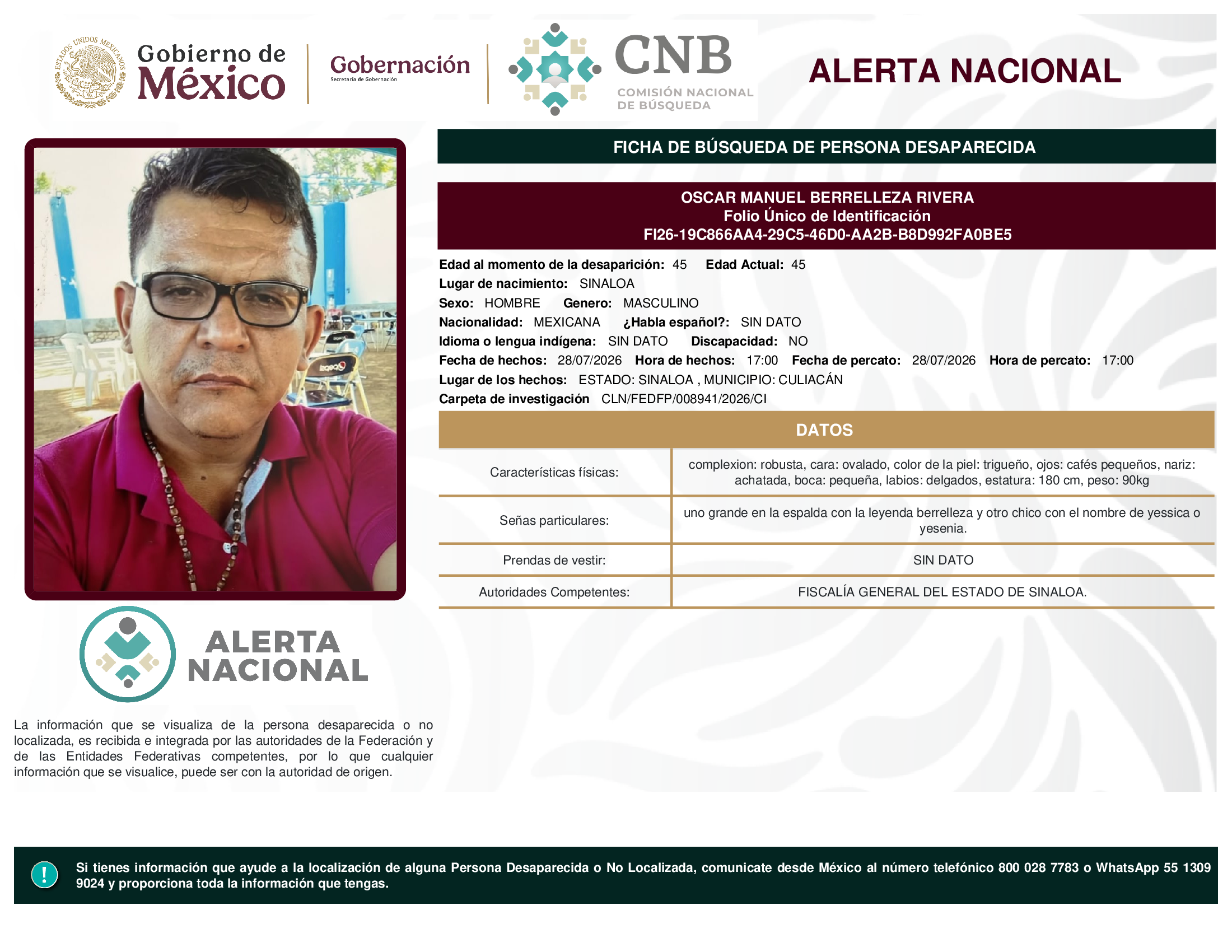 OSCAR MANUEL BERRELLEZA RIVERA