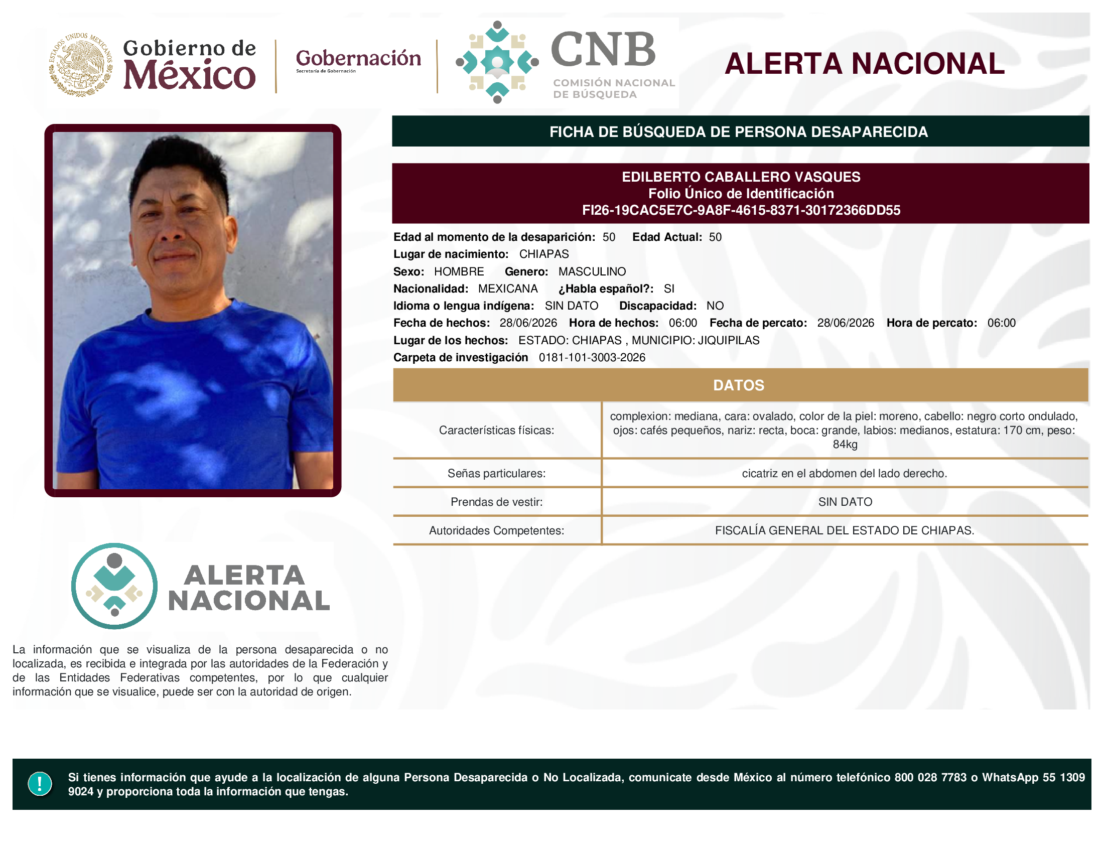 EDILBERTO CABALLERO VASQUES