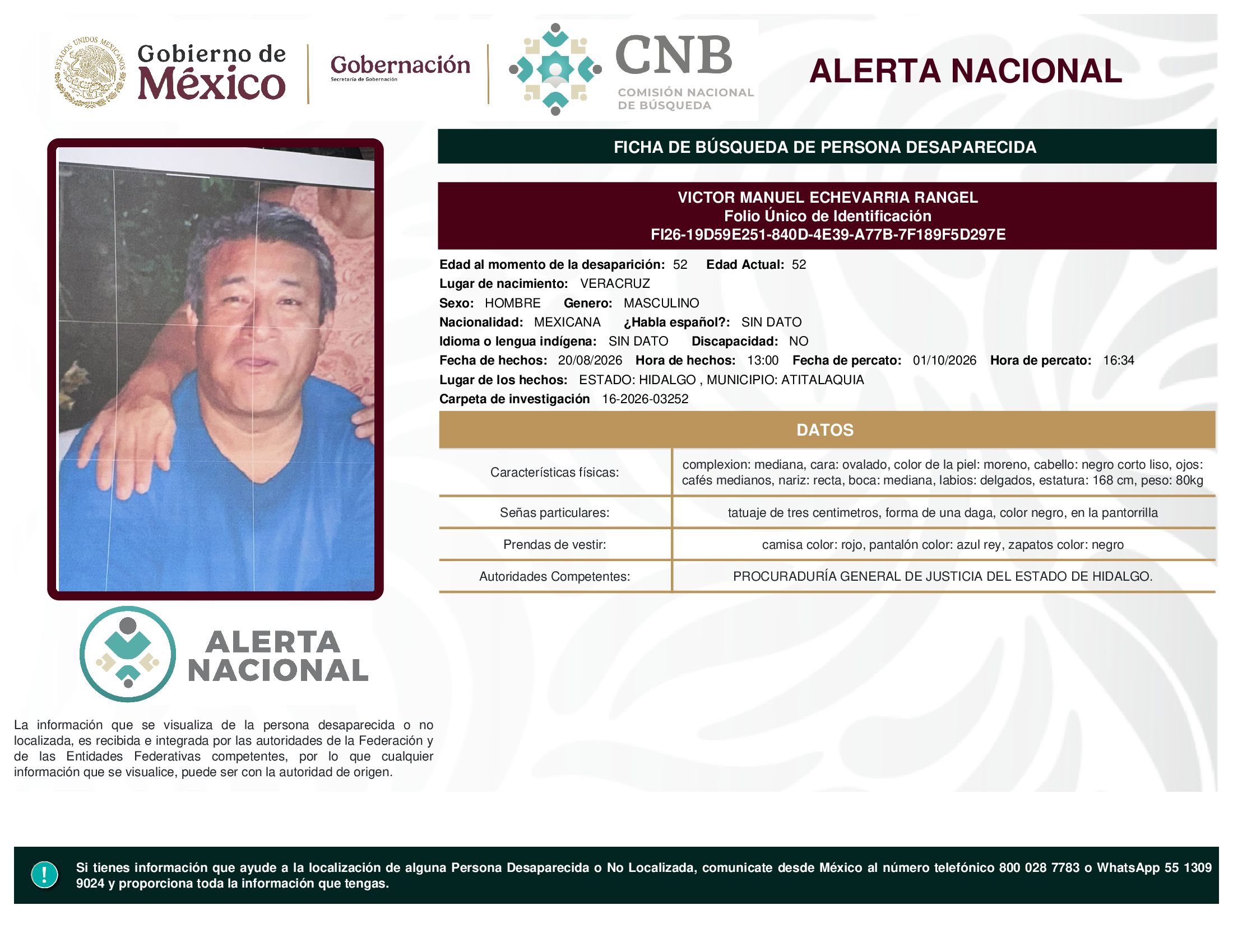 VICTOR MANUEL ECHEVARRIA RANGEL