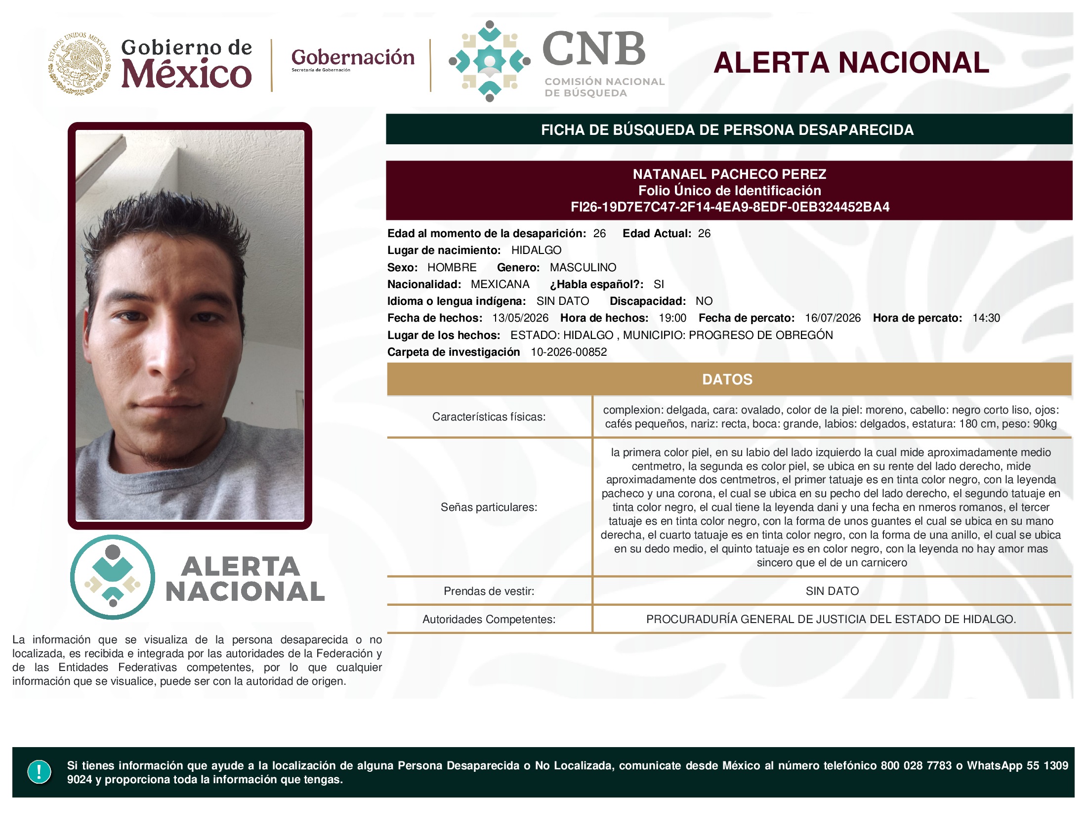 NATANAEL PACHECO PEREZ