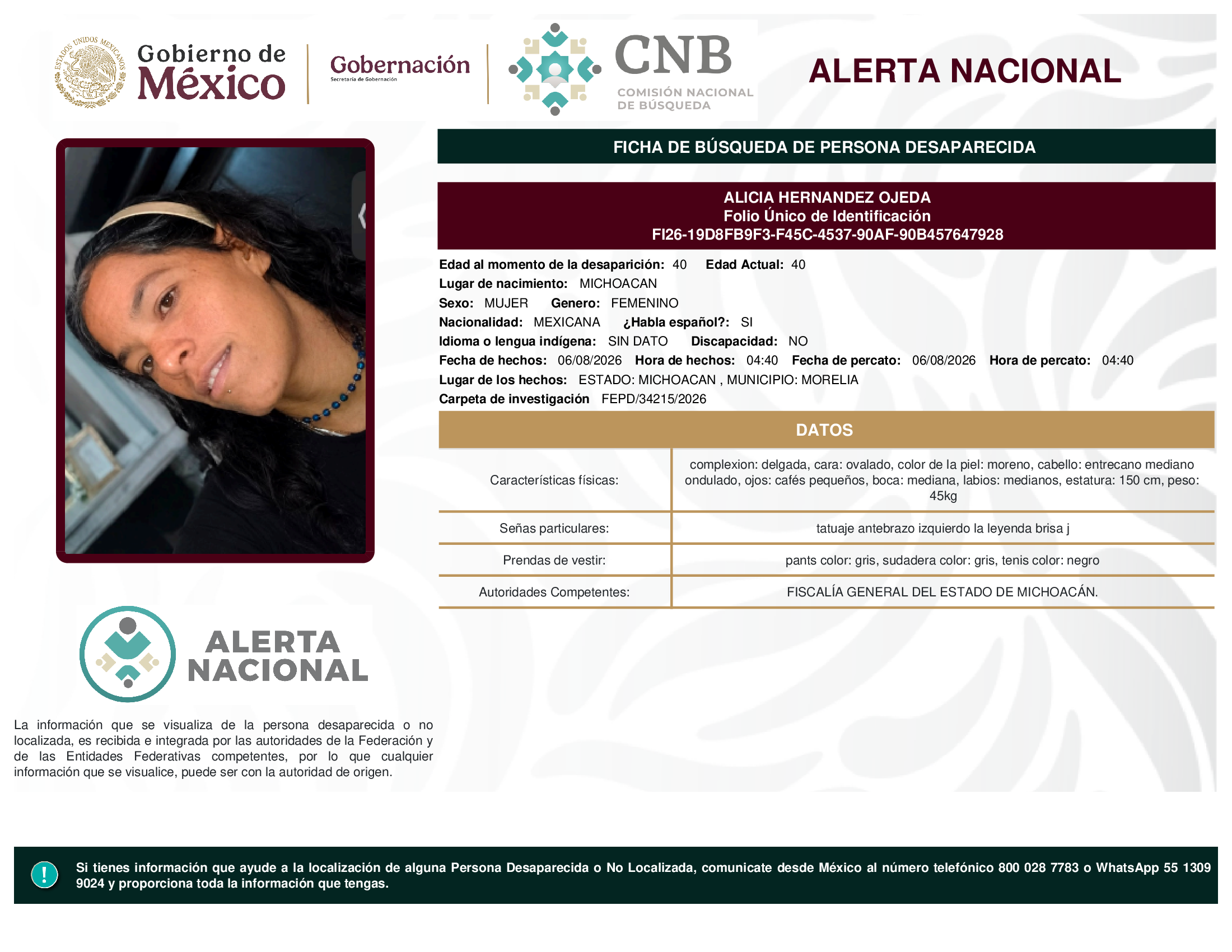 ALICIA HERNANDEZ OJEDA