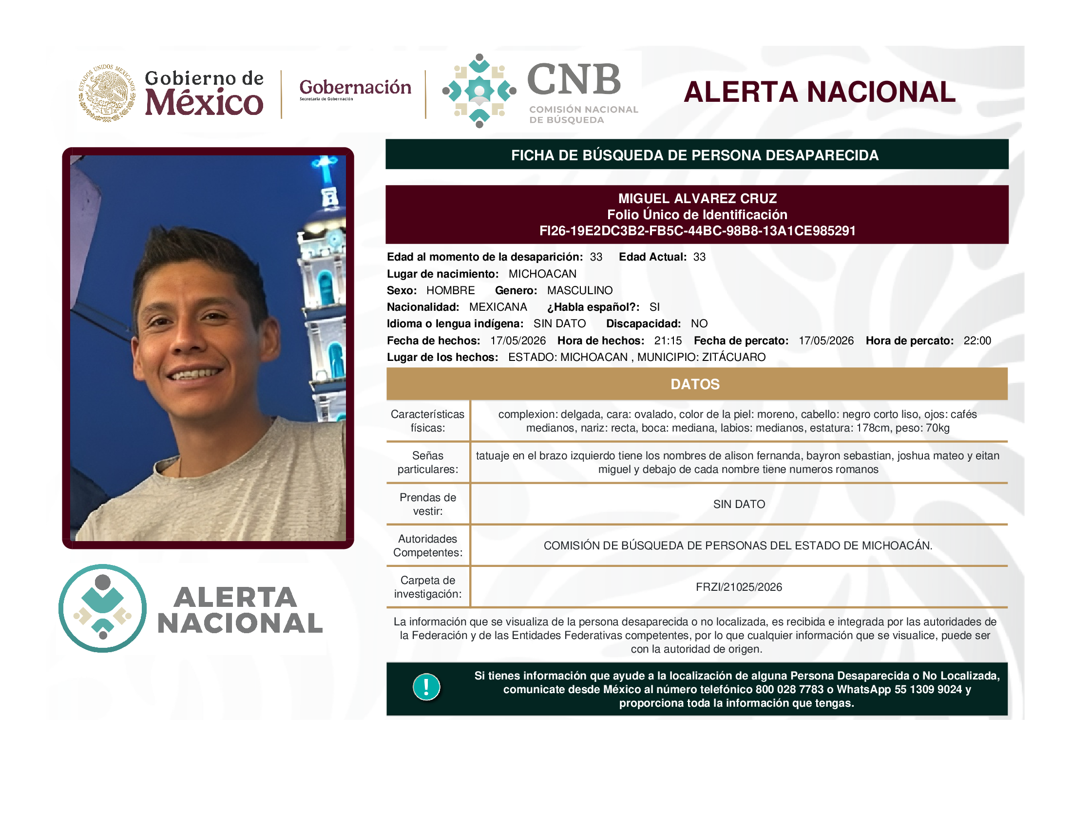 MIGUEL ALVAREZ CRUZ