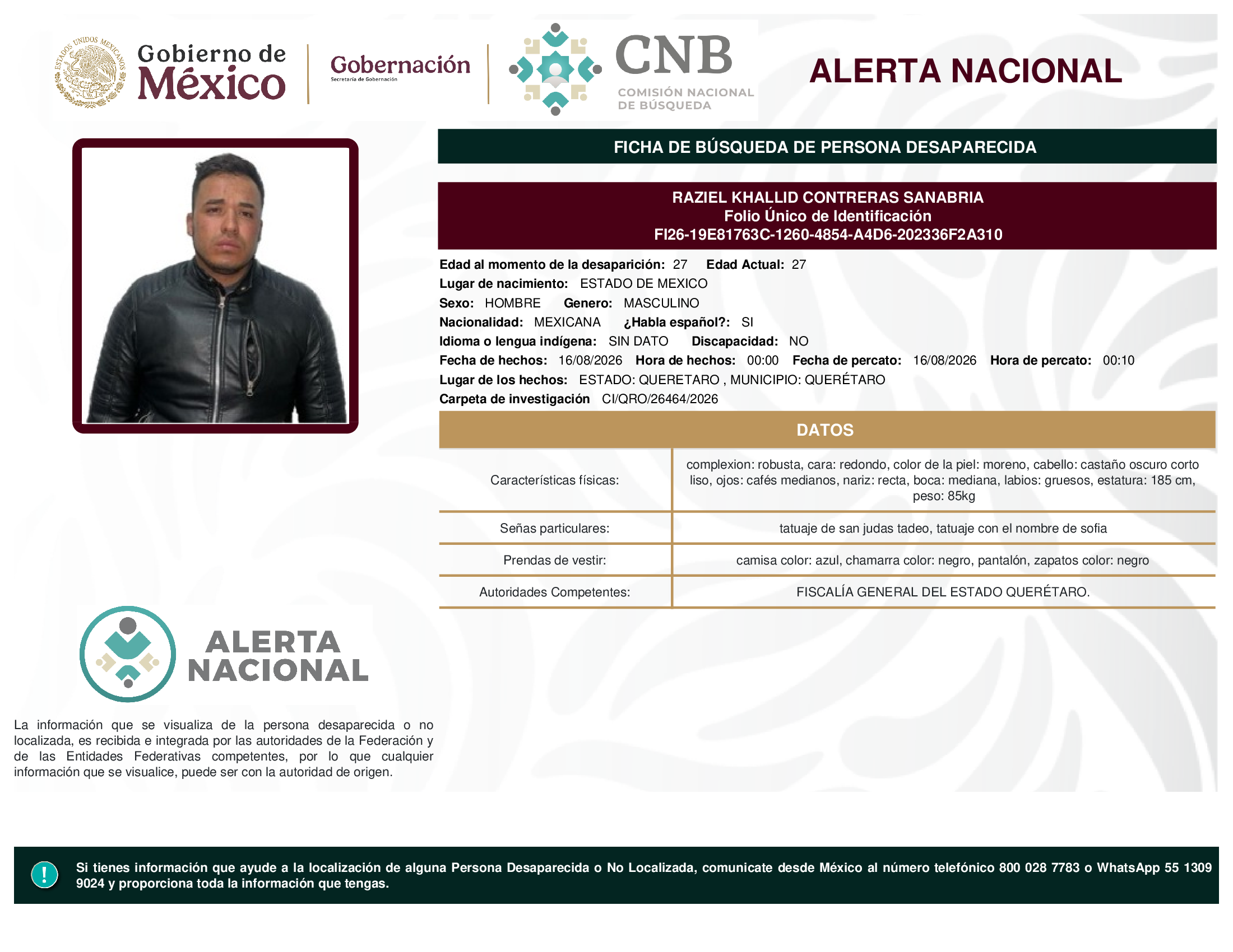 RAZIEL KHALLID CONTRERAS SANABRIA