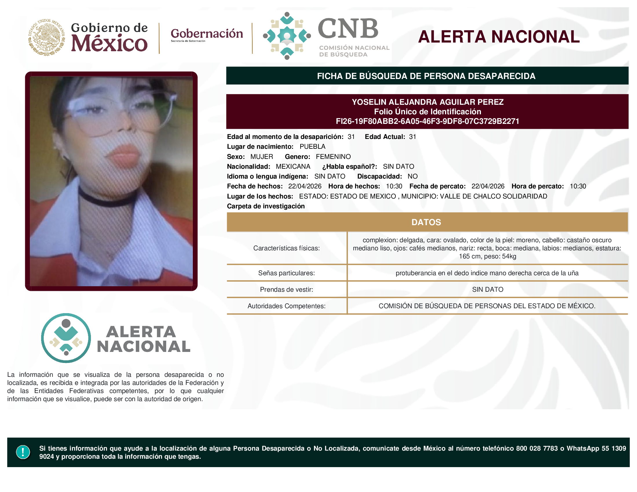YOSELIN ALEJANDRA AGUILAR PEREZ