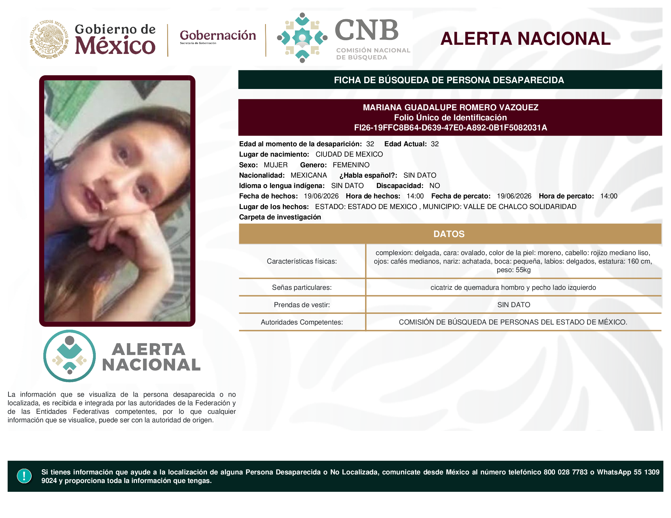 MARIANA GUADALUPE ROMERO VAZQUEZ