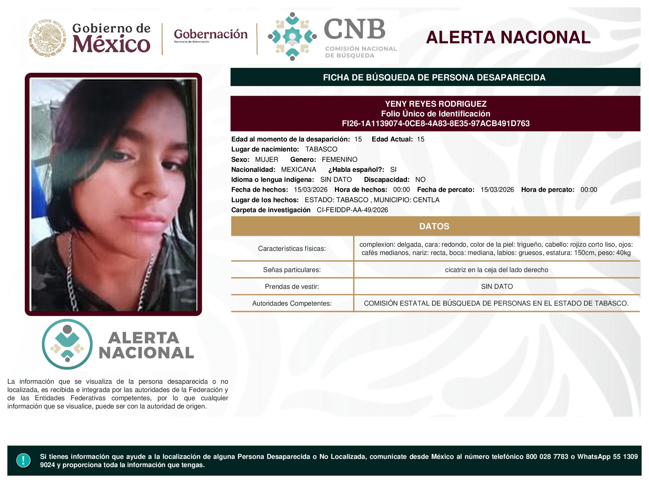 YENY REYES RODRIGUEZ