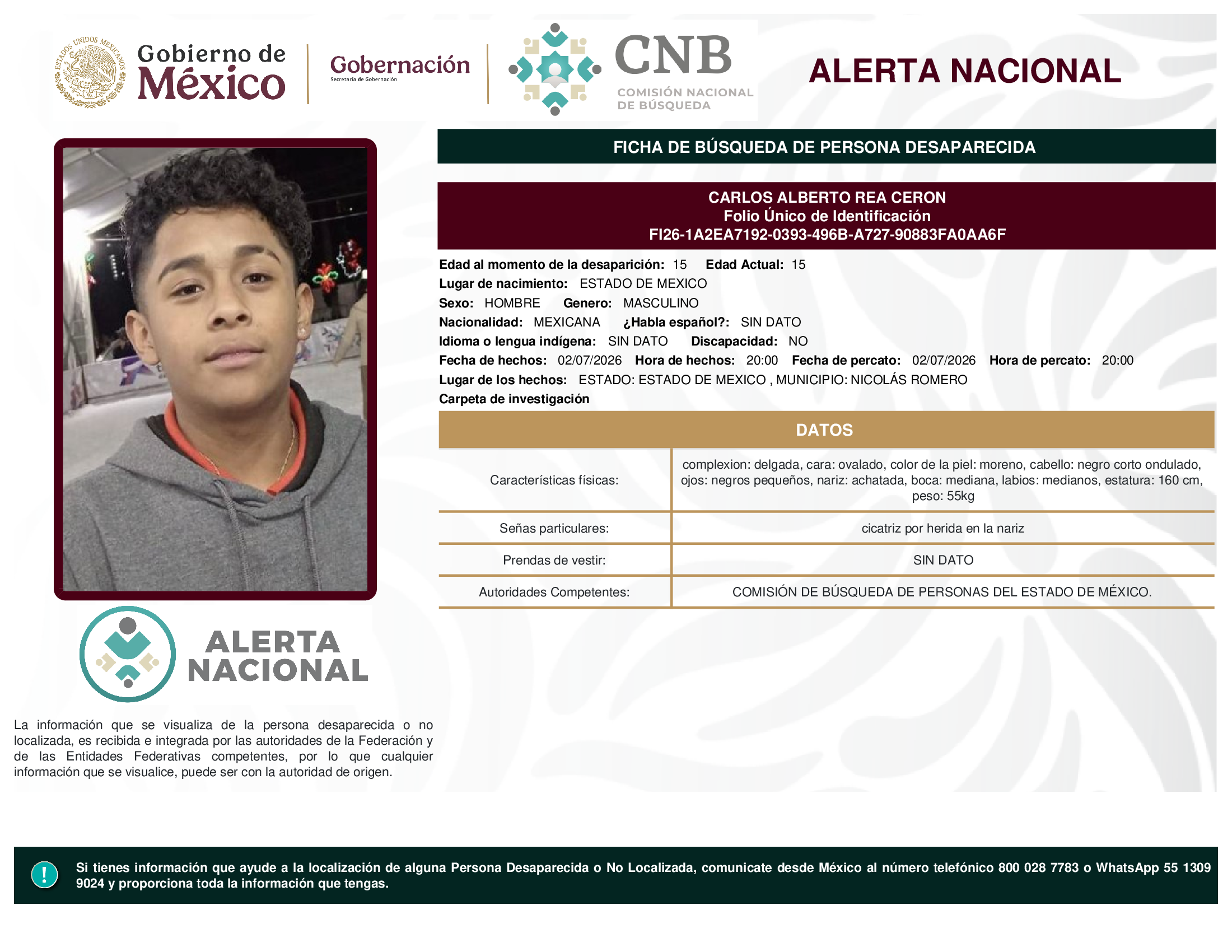 CARLOS ALBERTO REA CERON