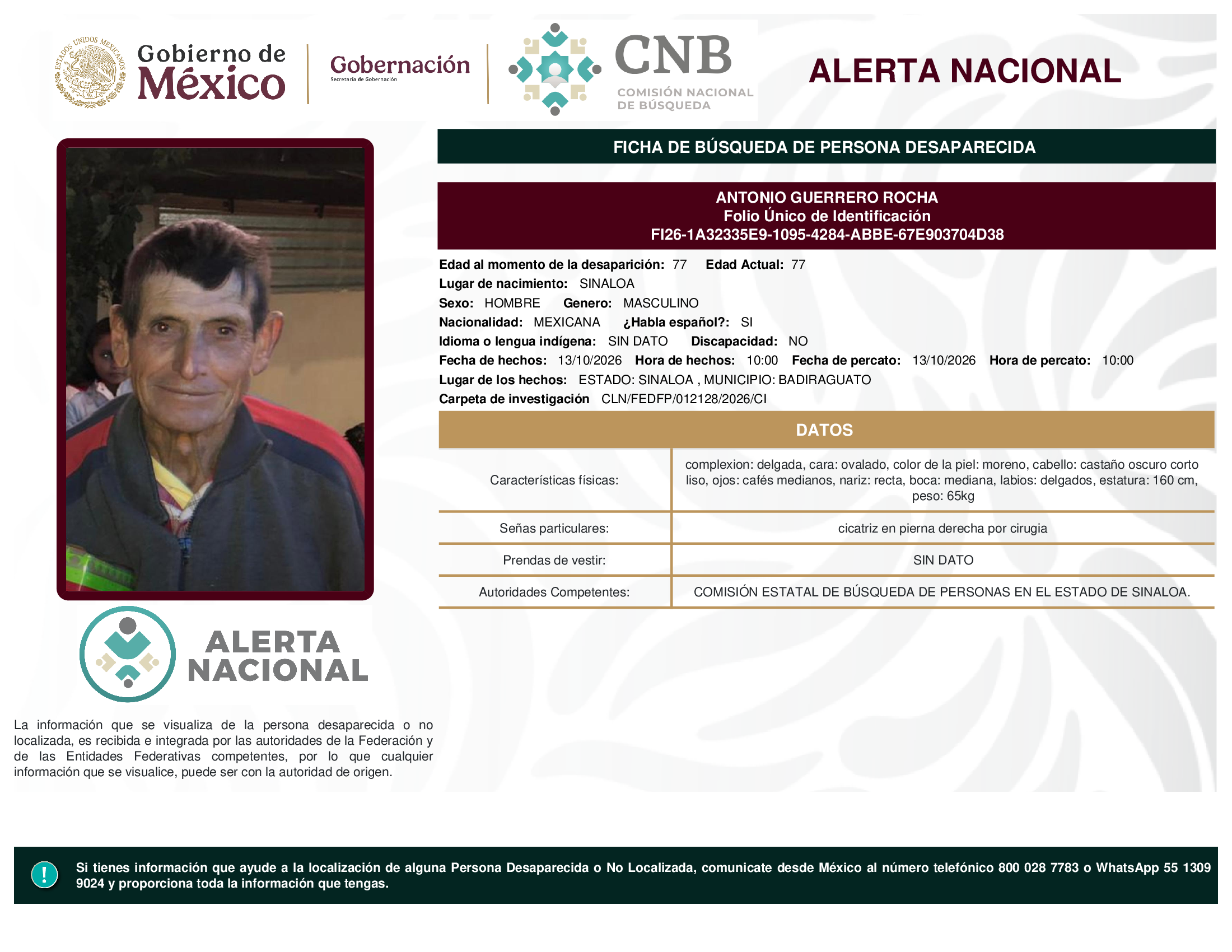 ANTONIO GUERRERO ROCHA