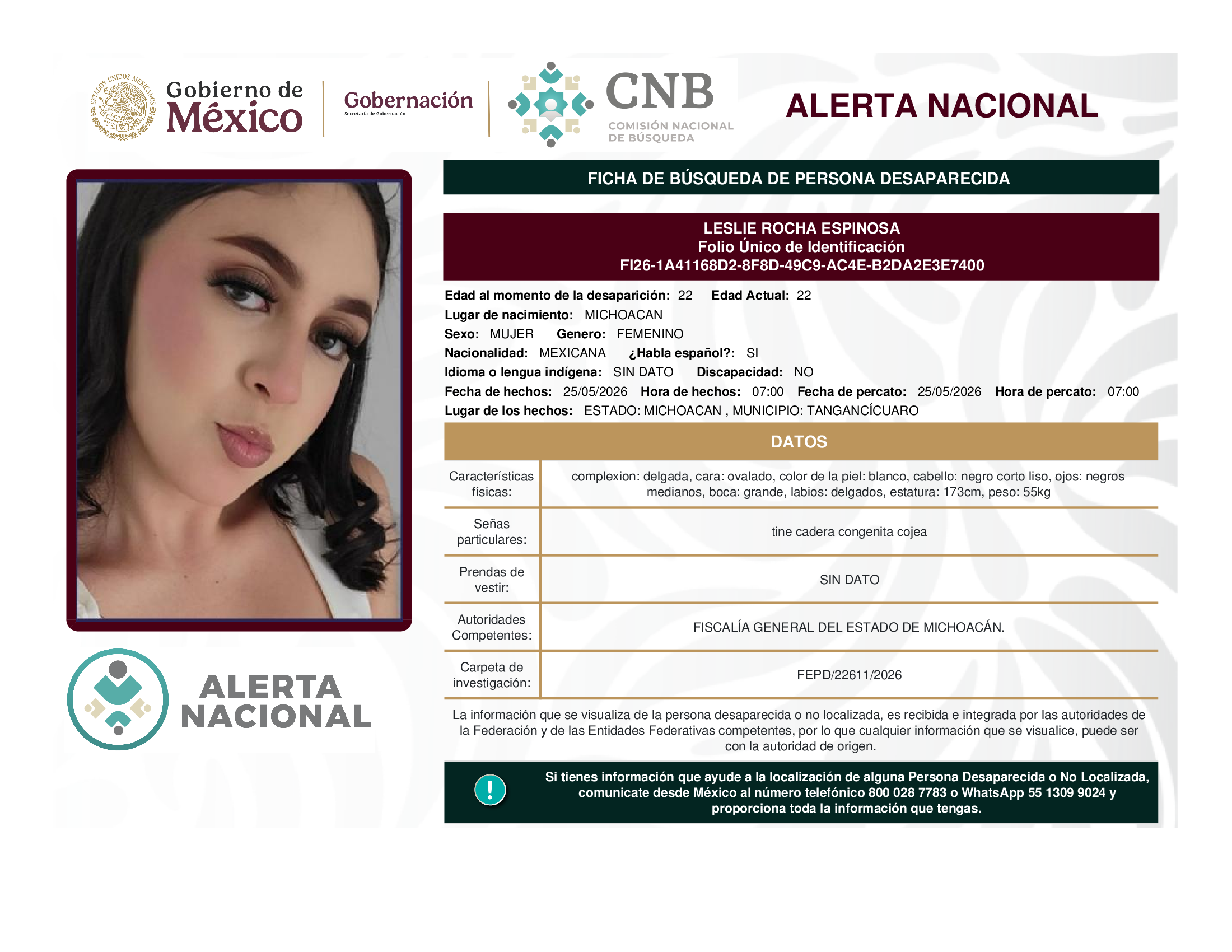 LESLIE ROCHA ESPINOSA
