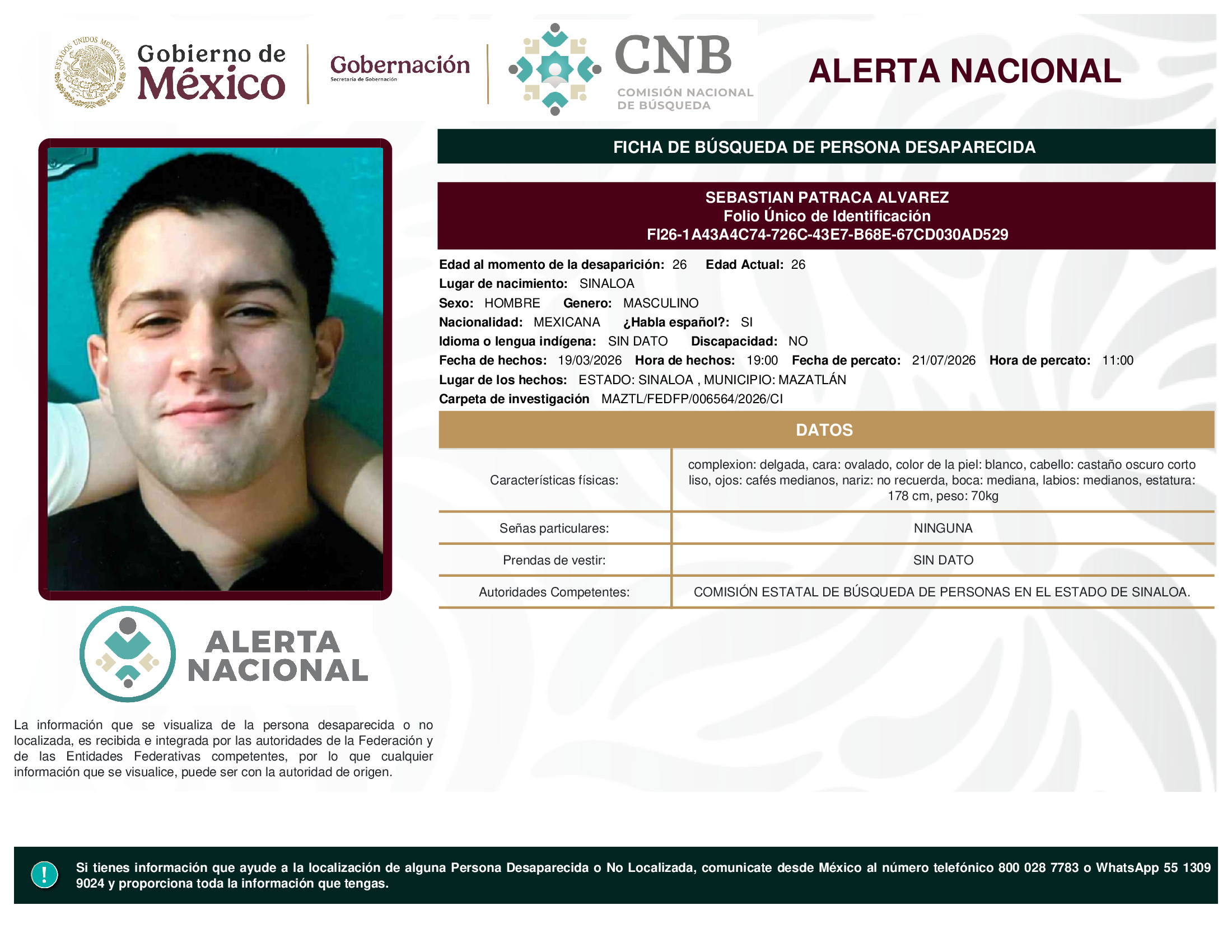SEBASTIAN PATRACA ALVAREZ