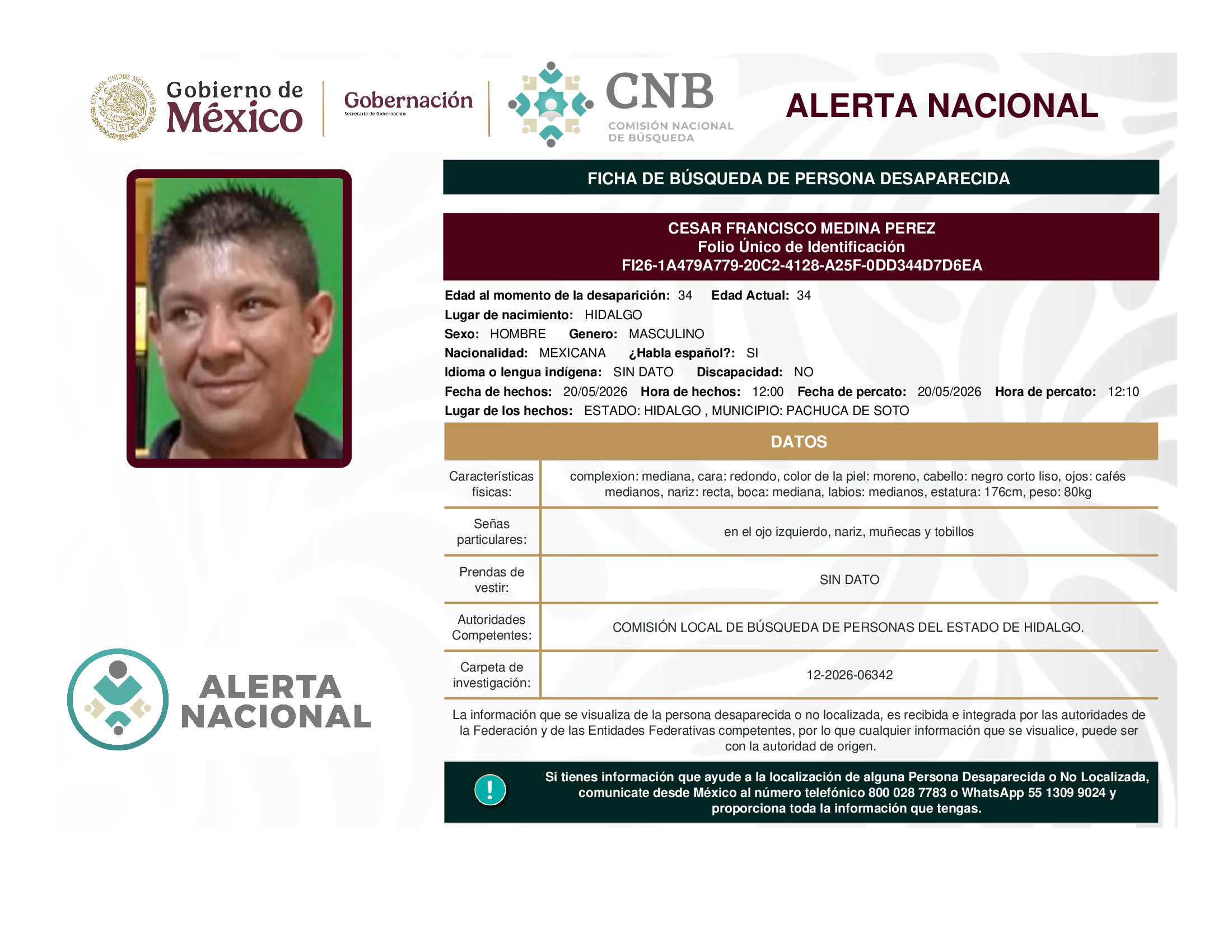 CESAR FRANCISCO MEDINA PEREZ