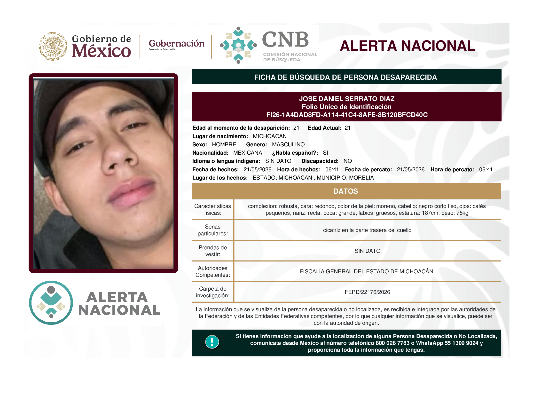 JOSE DANIEL SERRATO DIAZ