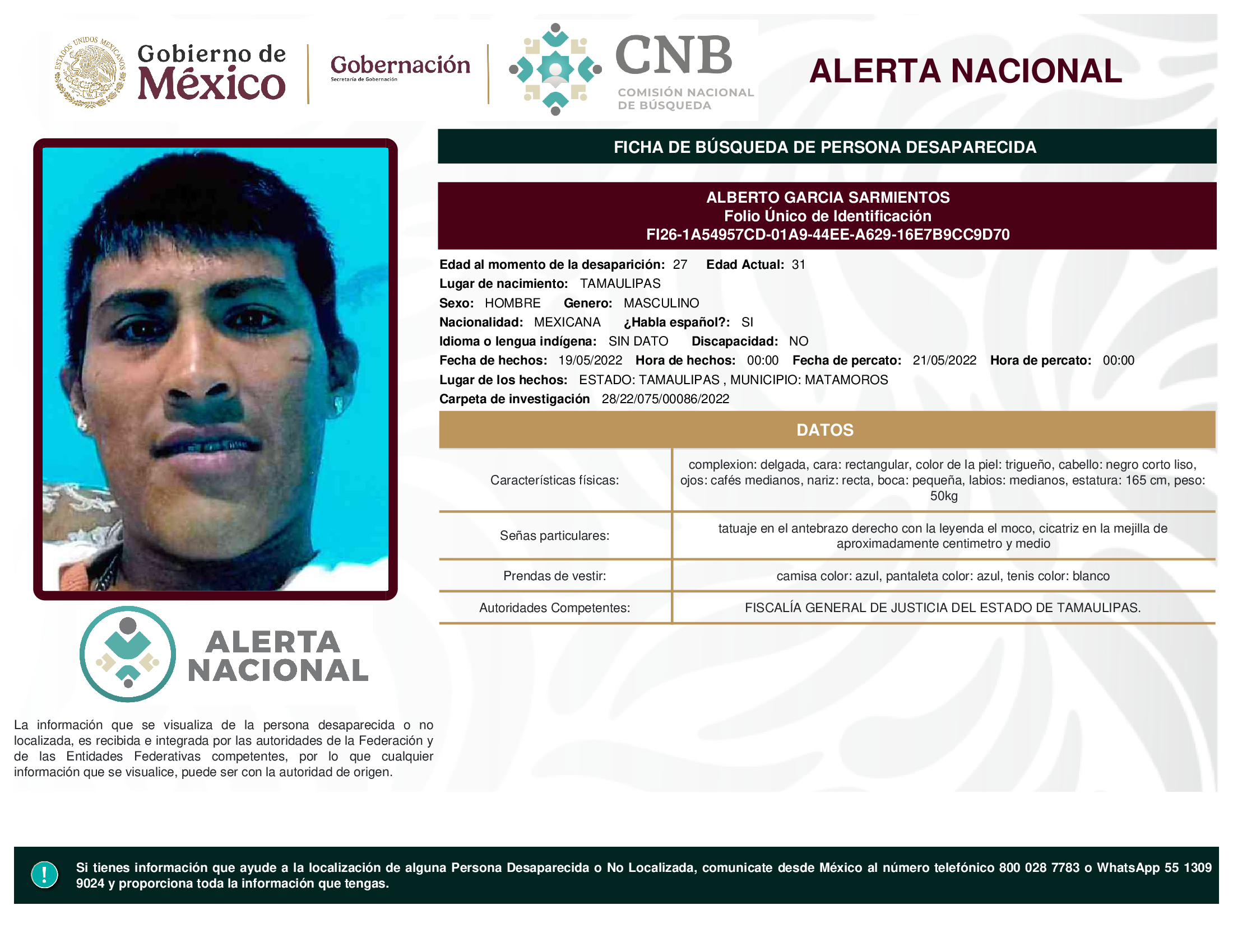 ALBERTO GARCIA SARMIENTOS