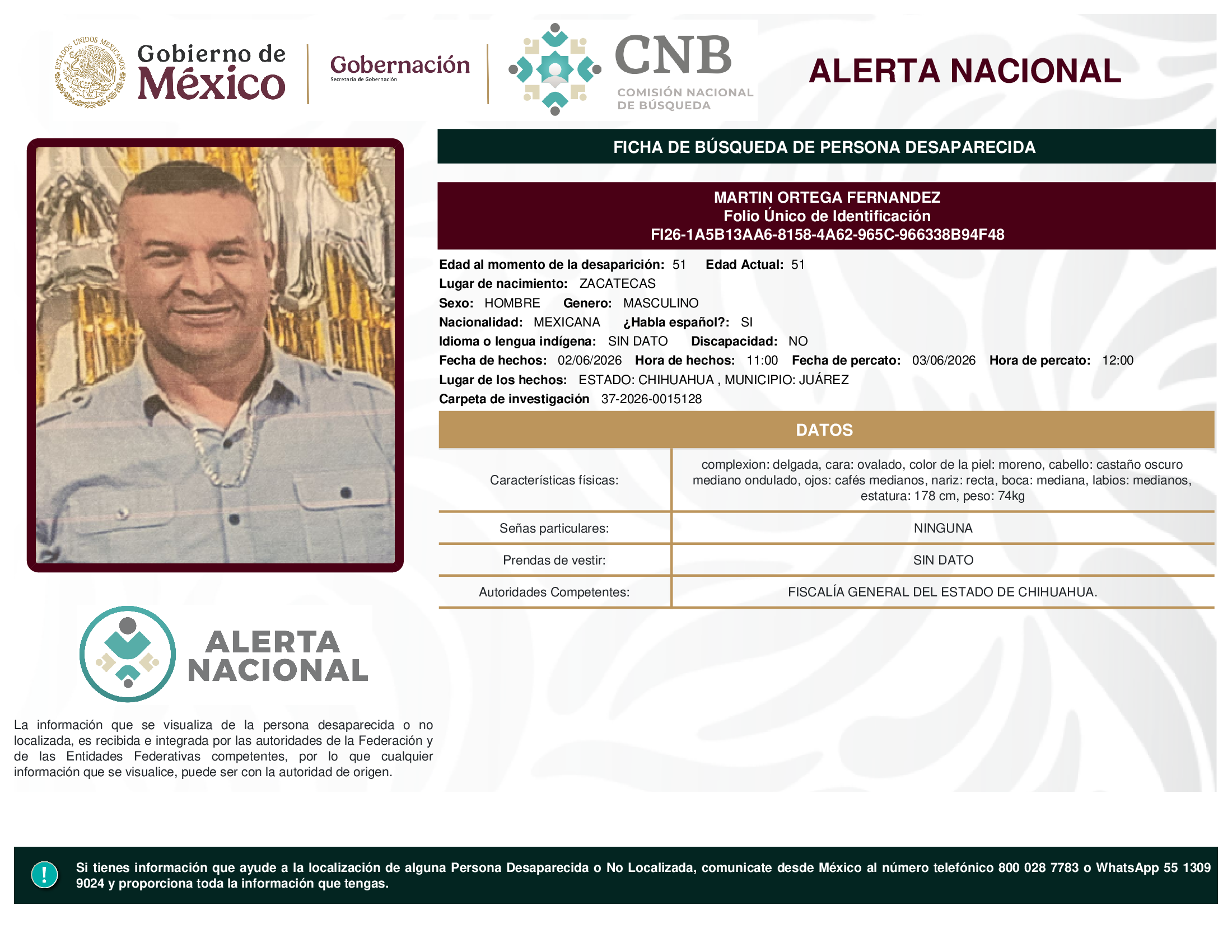 MARTIN ORTEGA FERNANDEZ