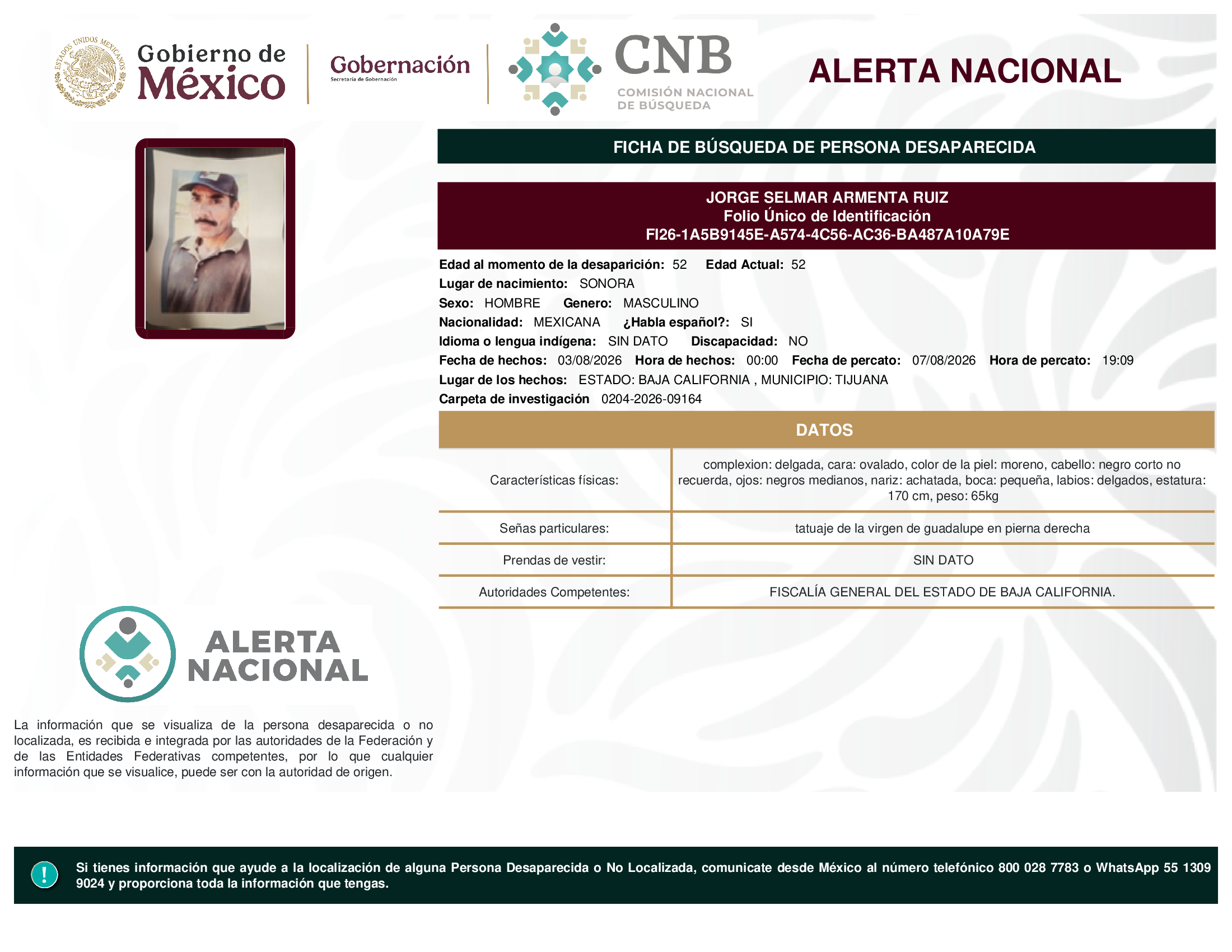 JORGE SELMAR ARMENTA RUIZ