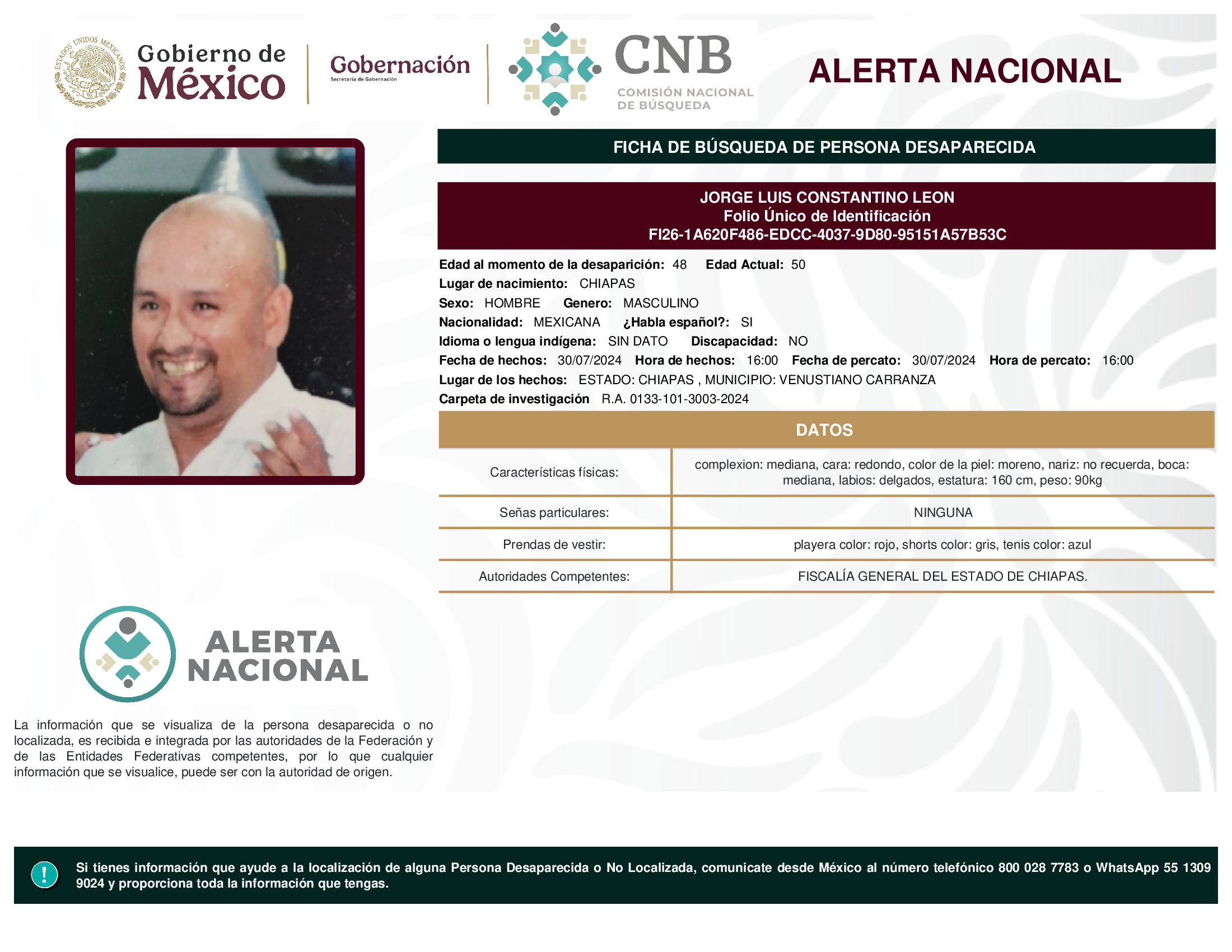 JORGE LUIS CONSTANTINO LEON