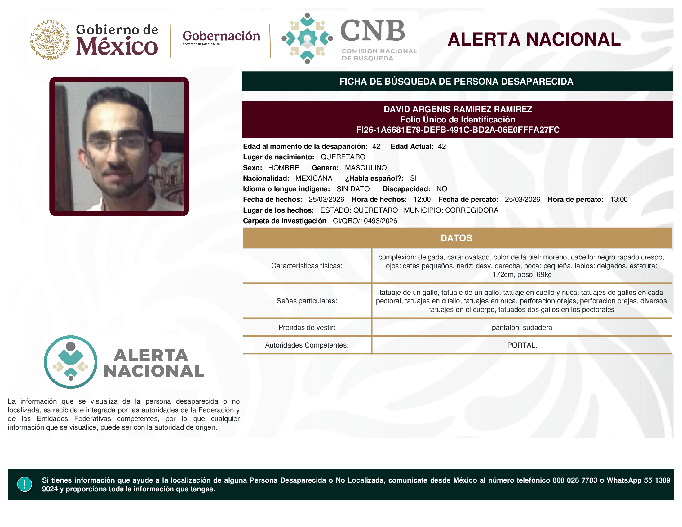 DAVID ARGENIS RAMIREZ RAMIREZ