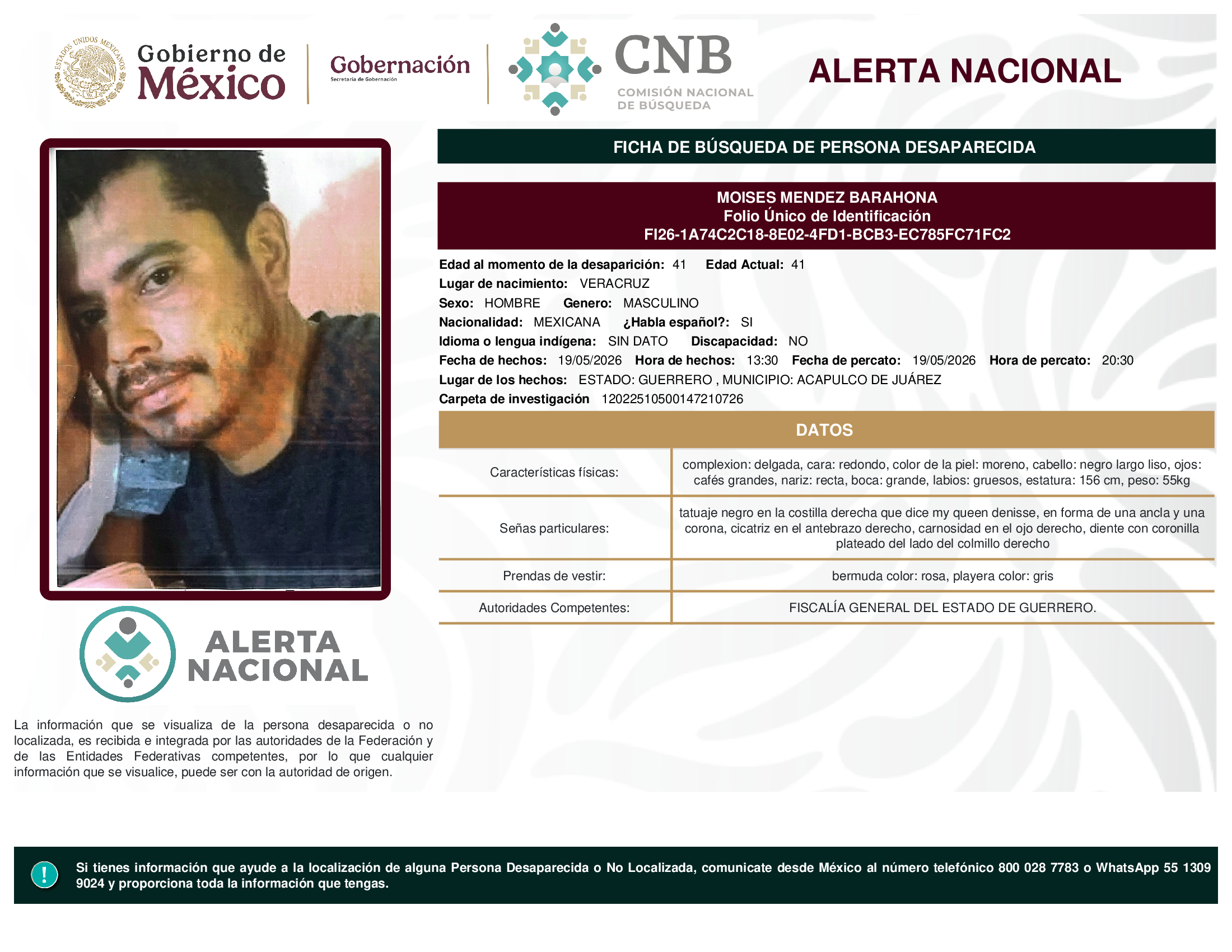 MOISES MENDEZ BARAHONA
