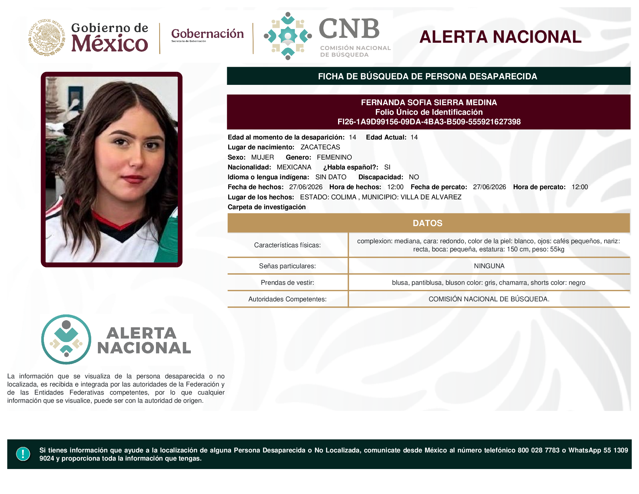 FERNANDA SOFIA SIERRA MEDINA