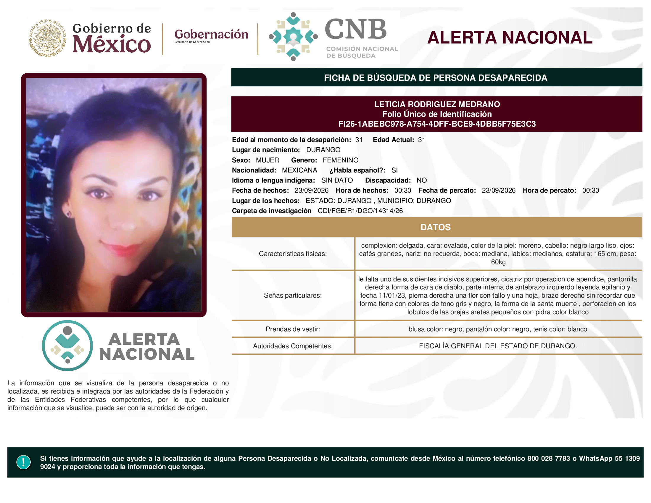 LETICIA RODRIGUEZ MEDRANO