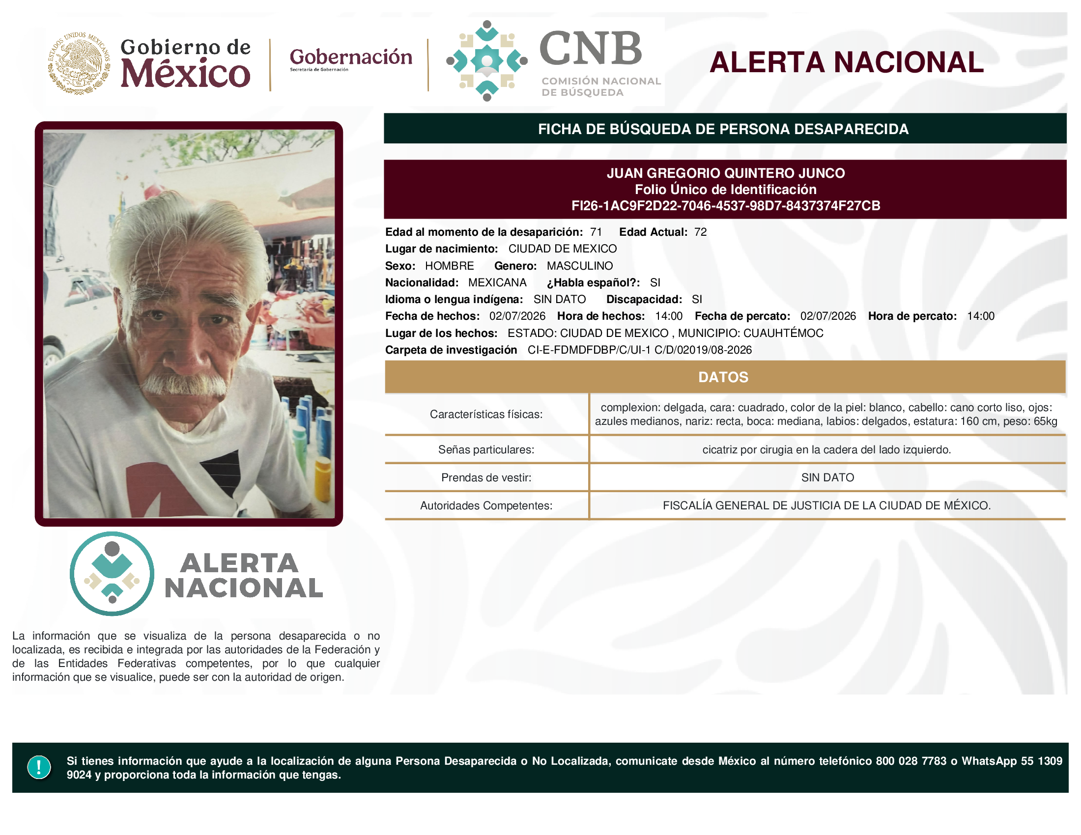 JUAN GREGORIO QUINTERO JUNCO