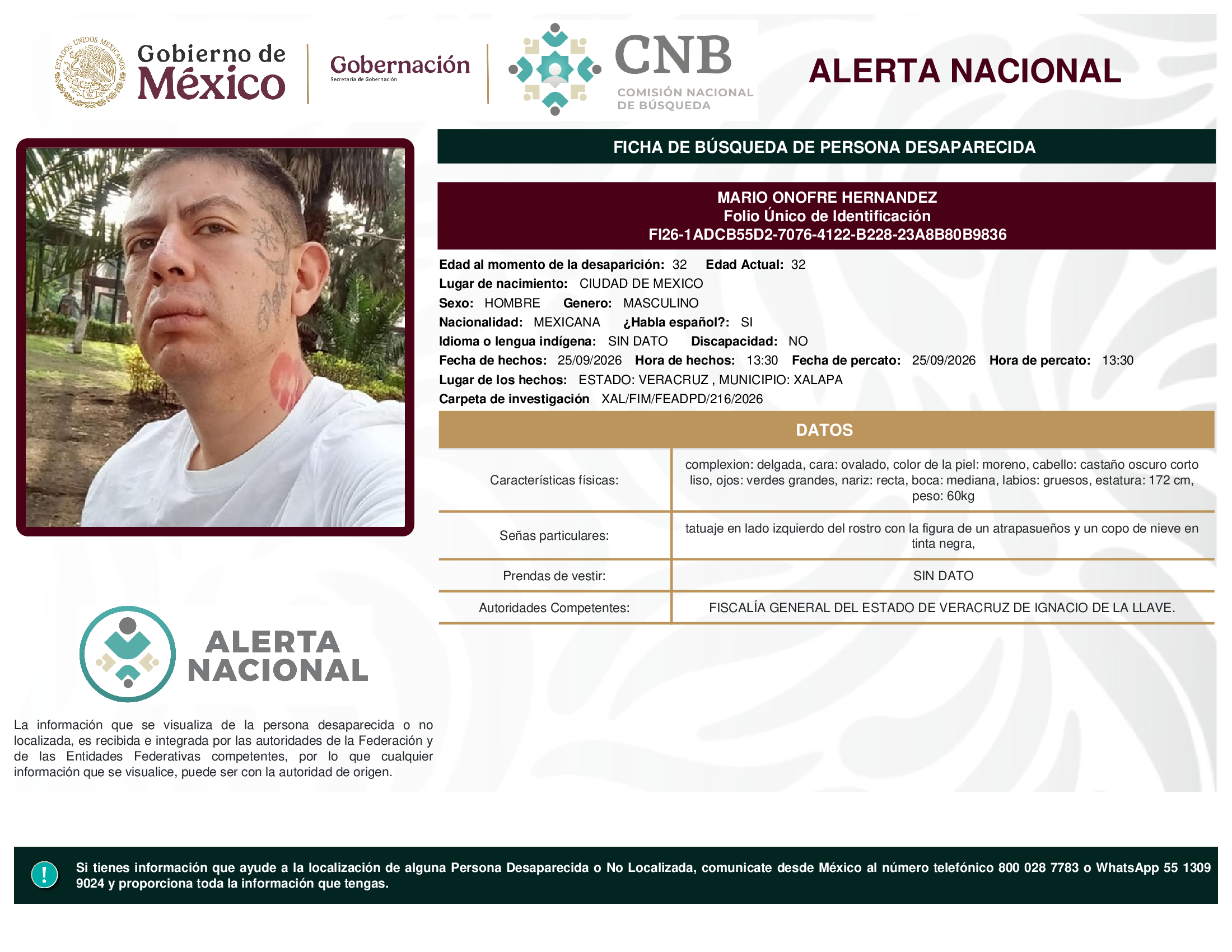 MARIO ONOFRE HERNANDEZ