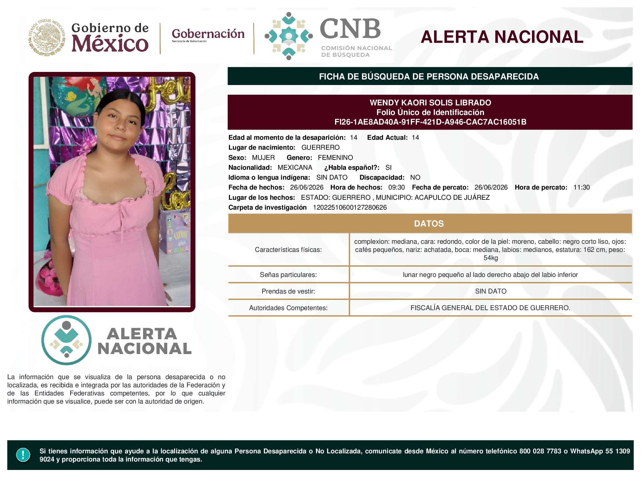 WENDY KAORI SOLIS LIBRADO