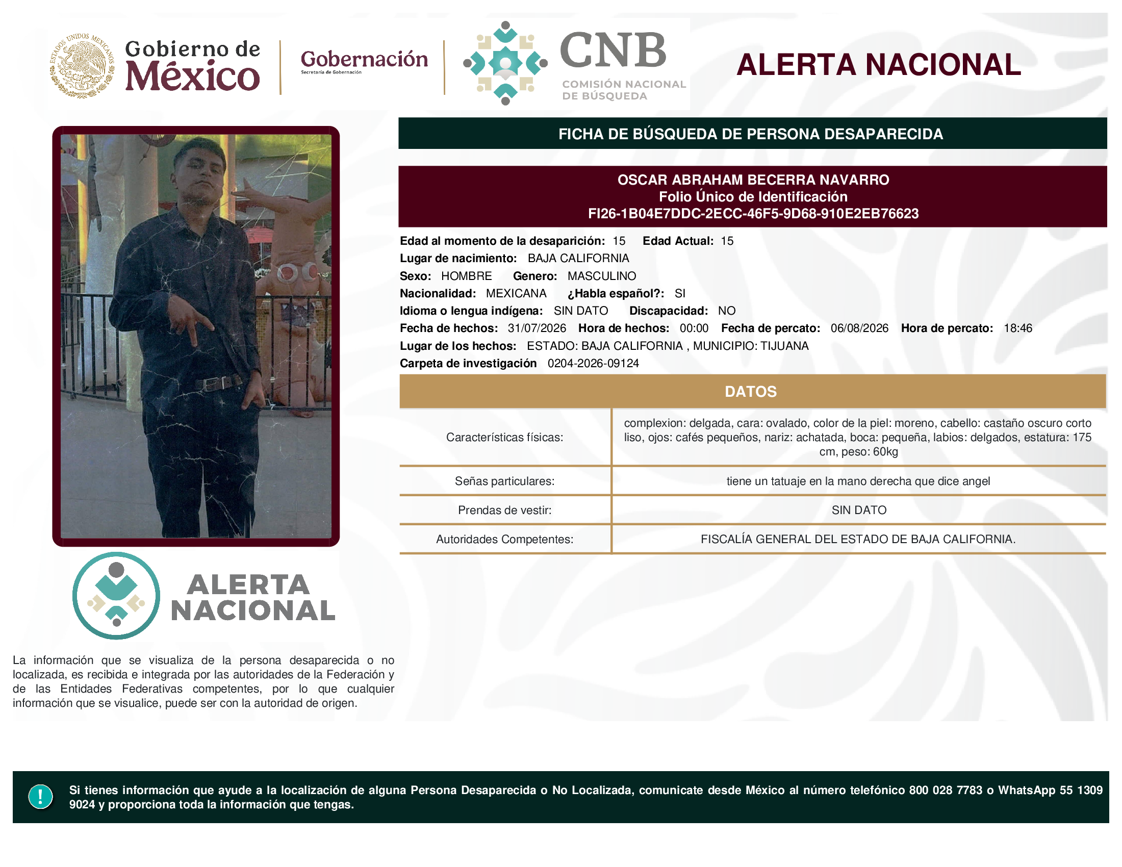 OSCAR ABRAHAM BECERRA NAVARRO