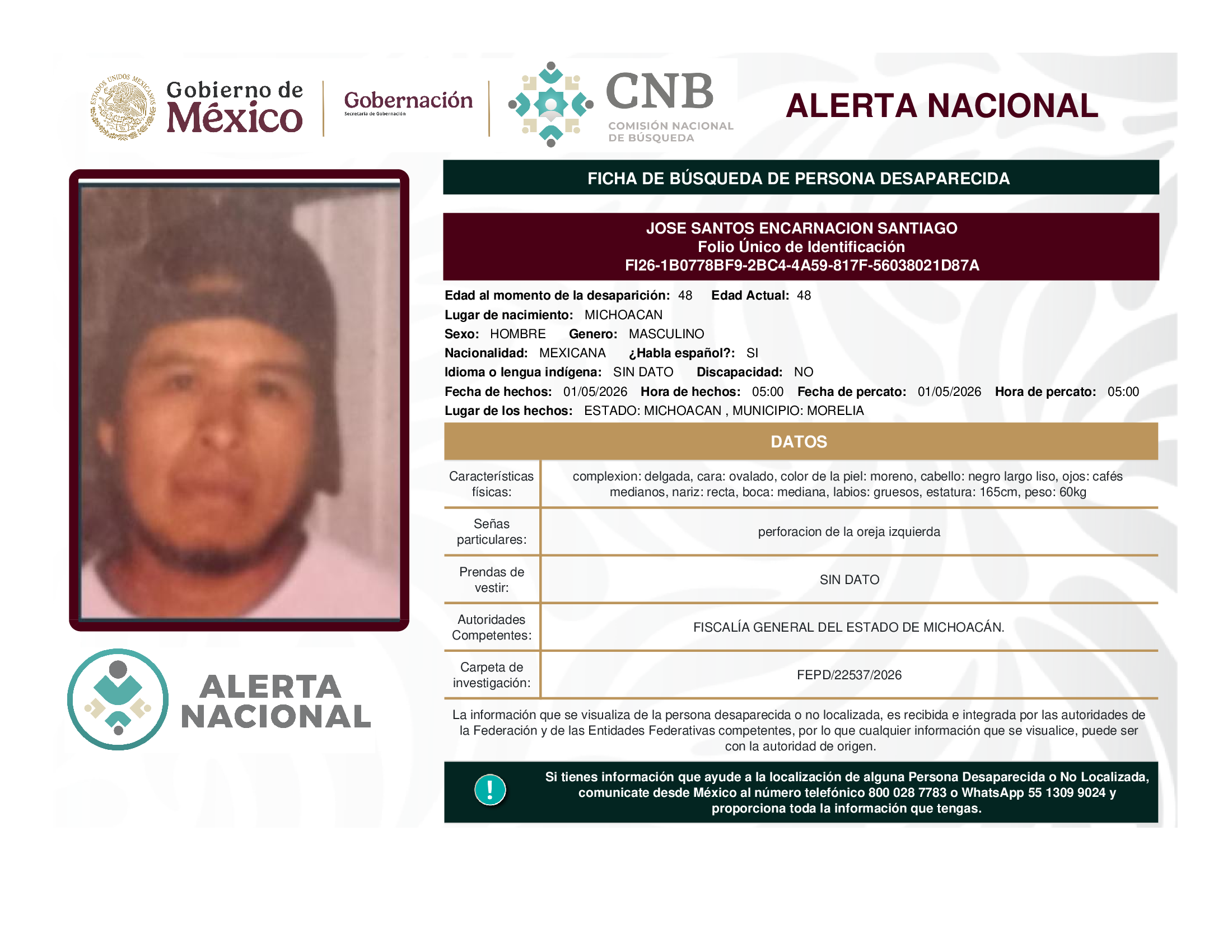 JOSE SANTOS ENCARNACION SANTIAGO