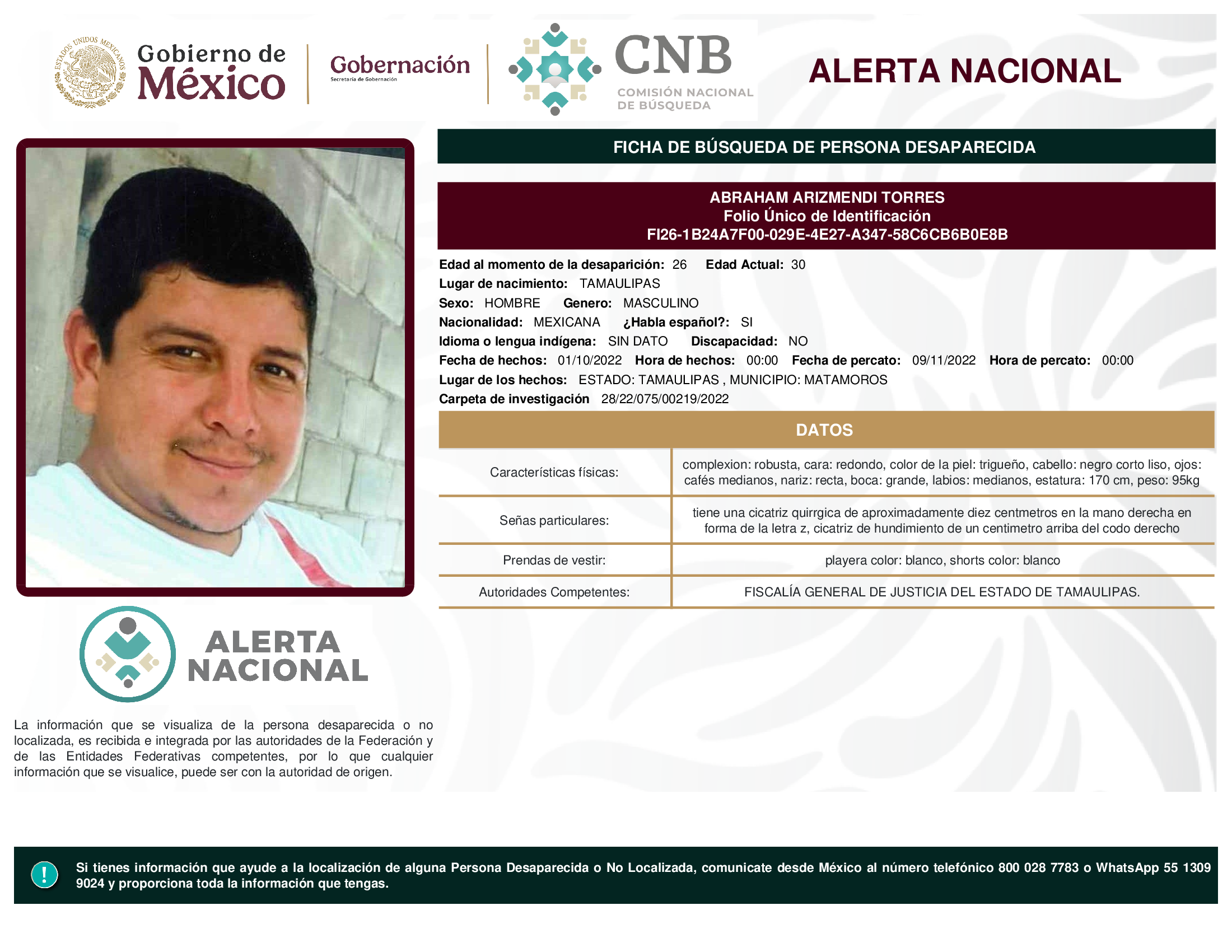 ABRAHAM ARIZMENDI TORRES