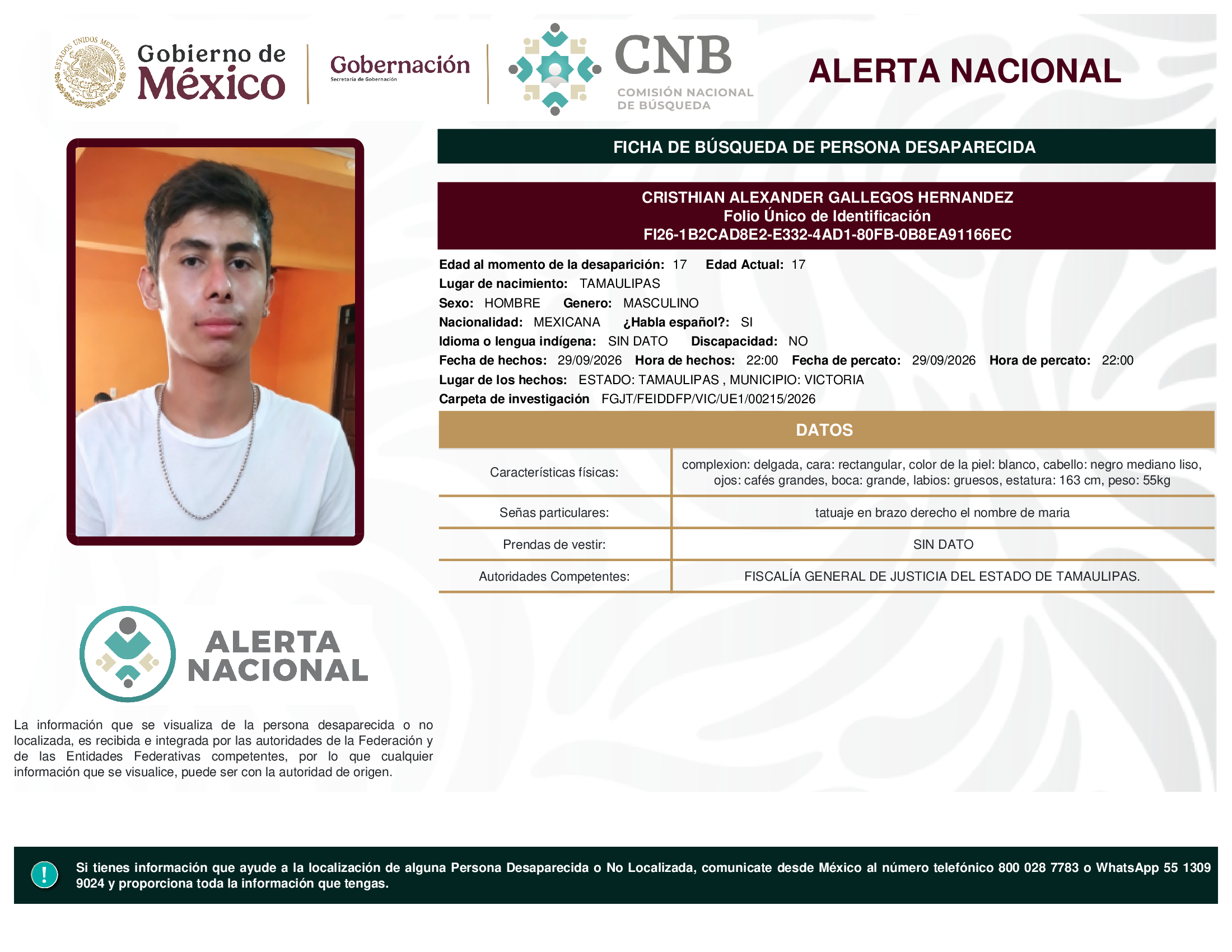 CRISTHIAN ALEXANDER GALLEGOS HERNANDEZ