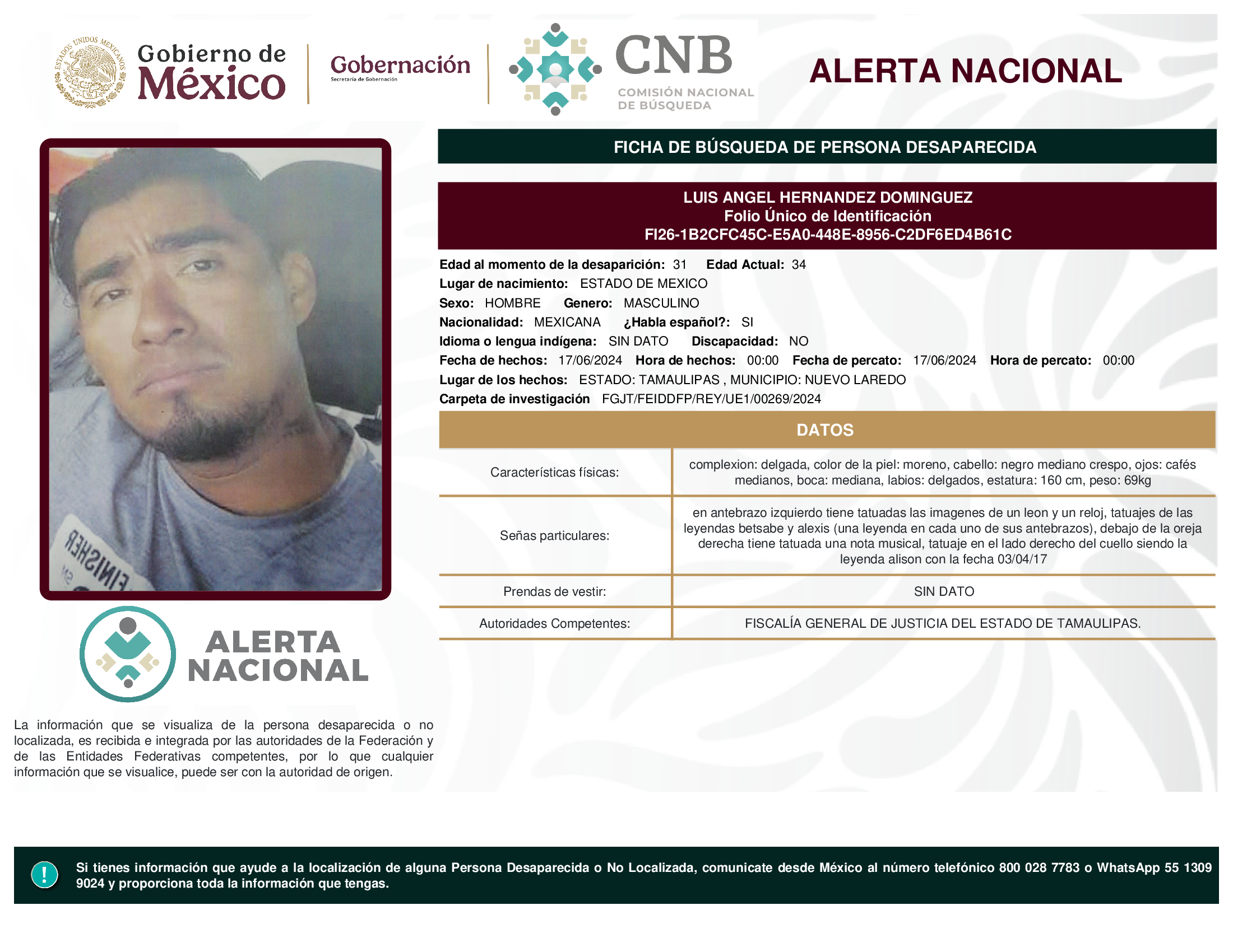 LUIS ANGEL HERNANDEZ DOMINGUEZ