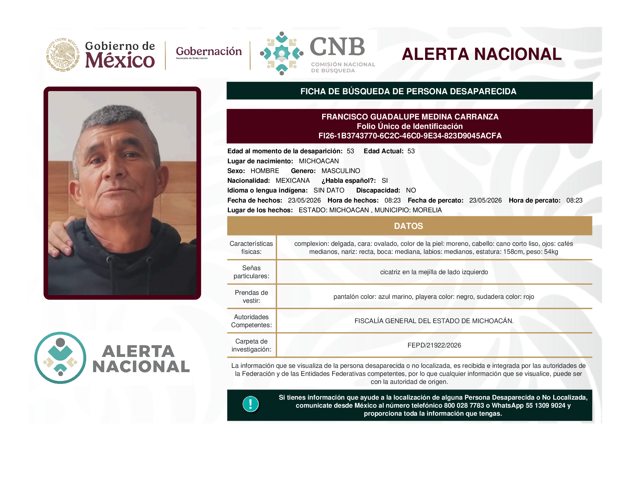 FRANCISCO GUADALUPE MEDINA CARRANZA