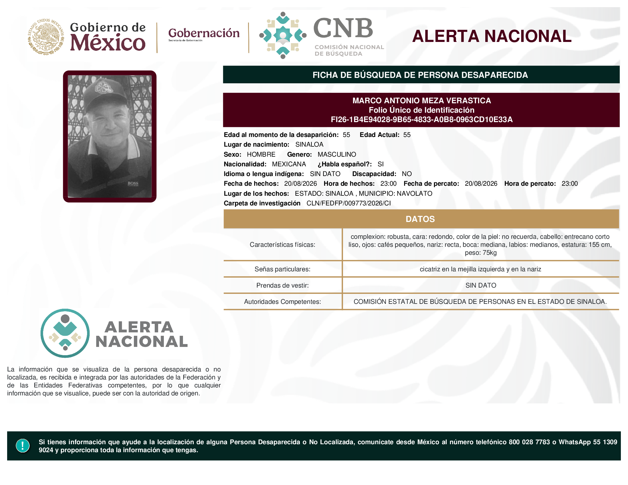 MARCO ANTONIO MEZA VERASTICA