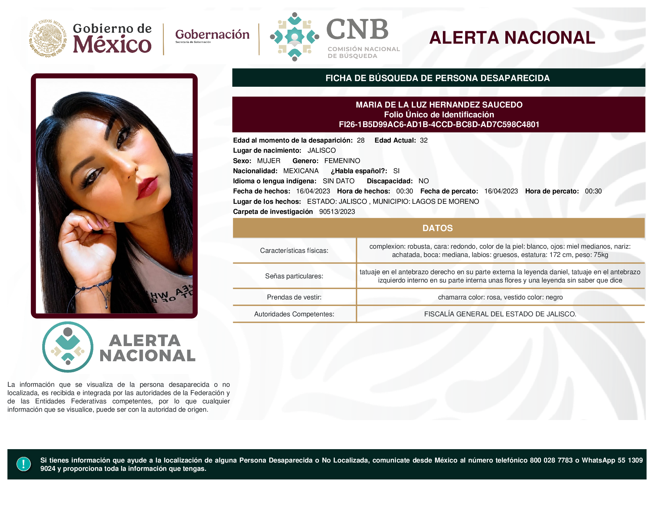 MARIA DE LA LUZ HERNANDEZ SAUCEDO