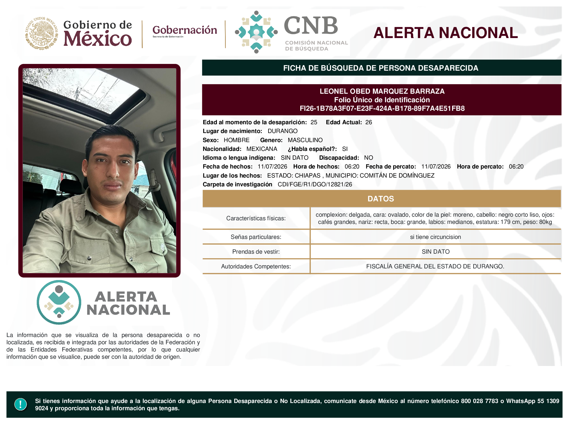 LEONEL OBED MARQUEZ BARRAZA