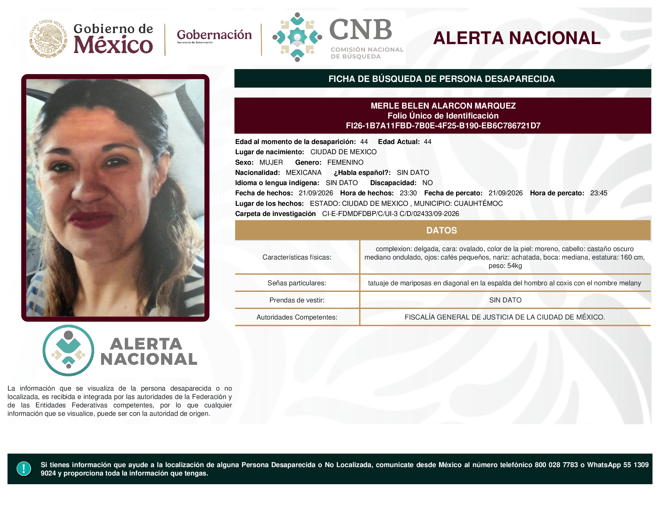 MERLE BELEN ALARCON MARQUEZ