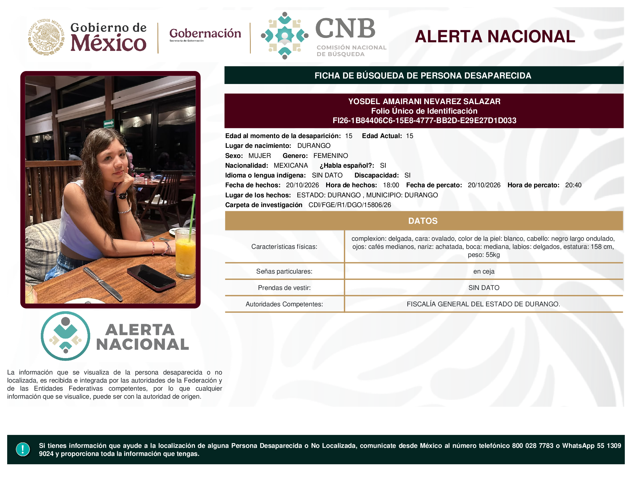 YOSDEL AMAIRANI NEVAREZ SALAZAR