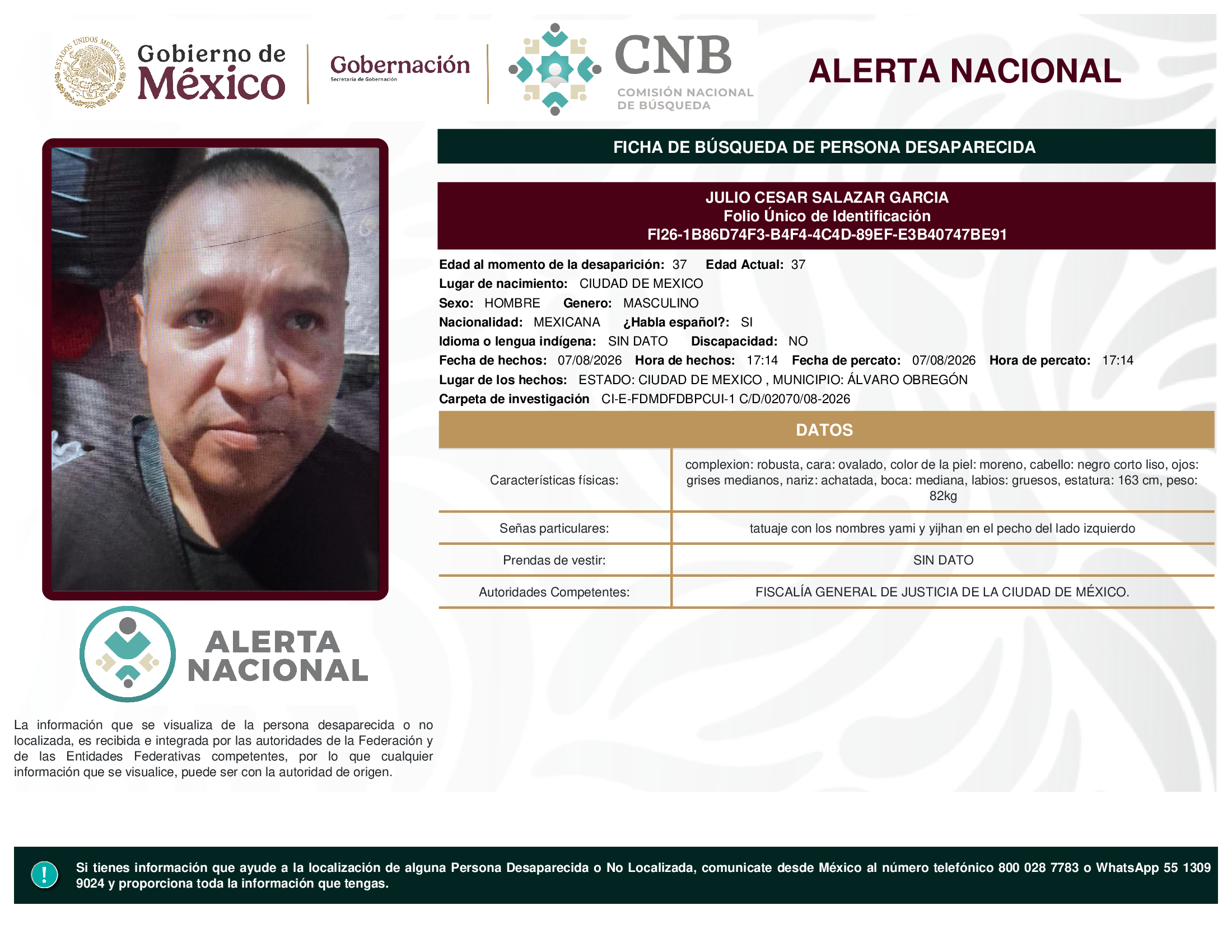 JULIO CESAR SALAZAR GARCIA