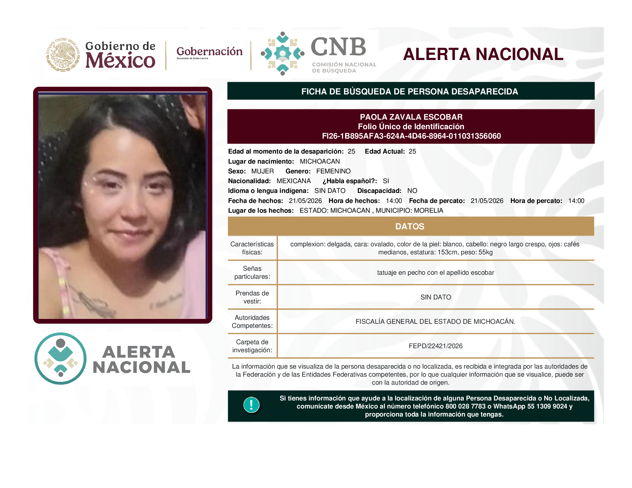PAOLA ZAVALA ESCOBAR