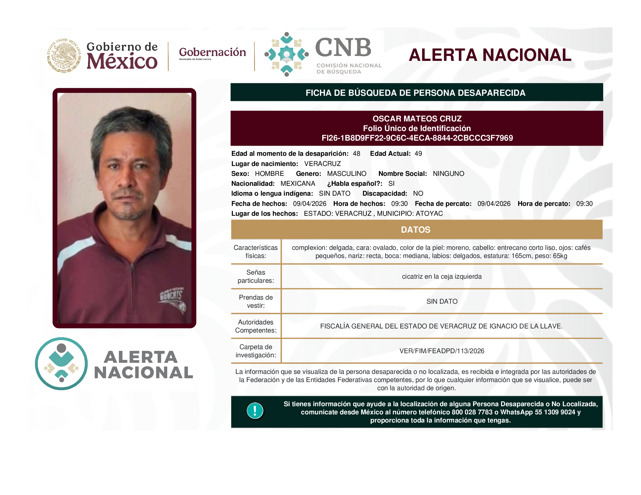 OSCAR MATEOS CRUZ