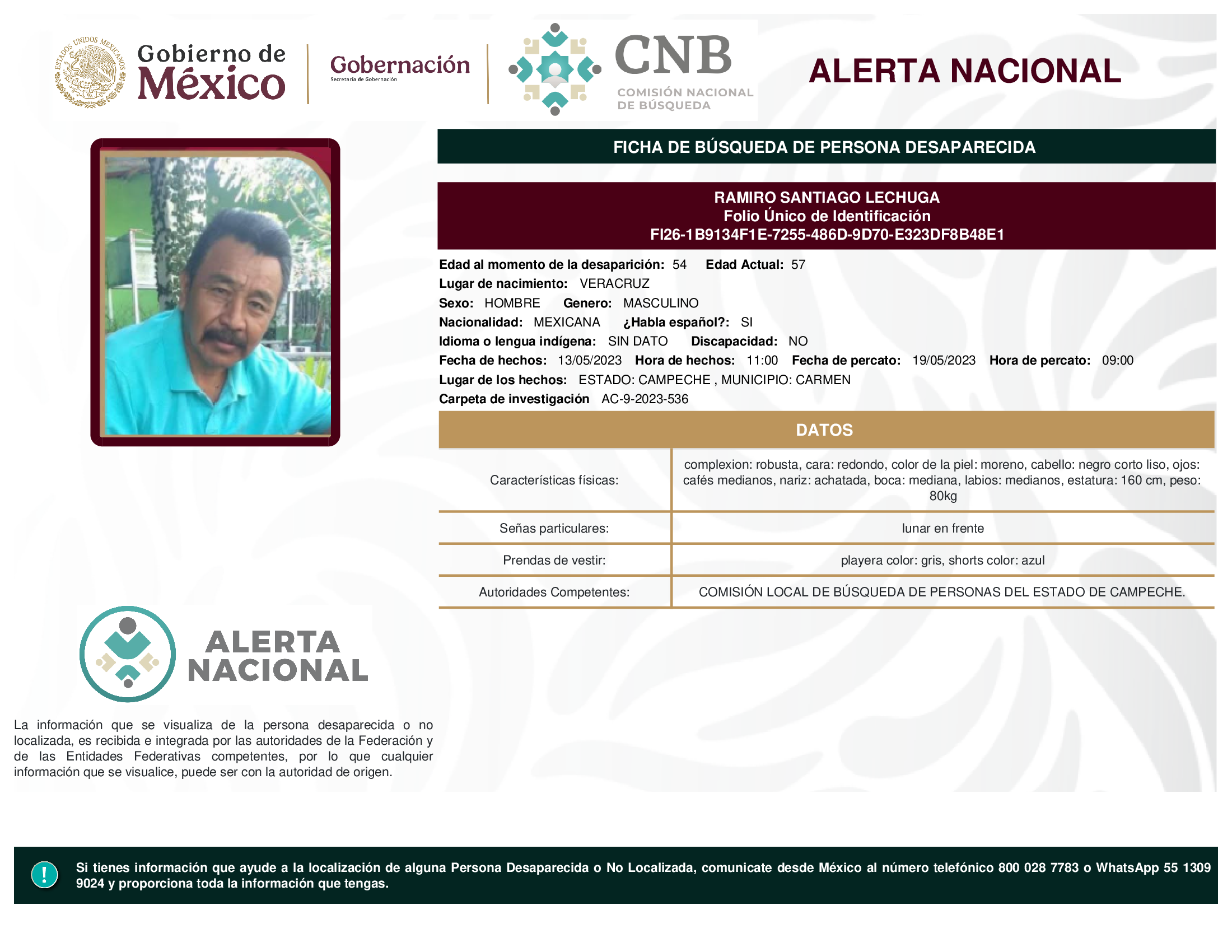 RAMIRO SANTIAGO LECHUGA