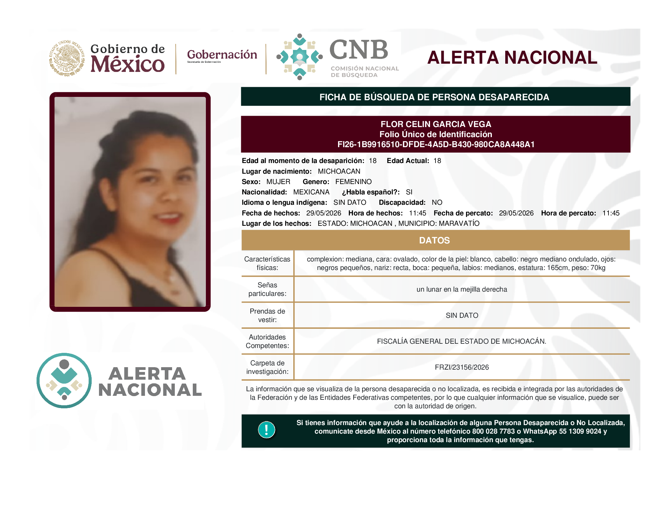 FLOR CELIN GARCIA VEGA